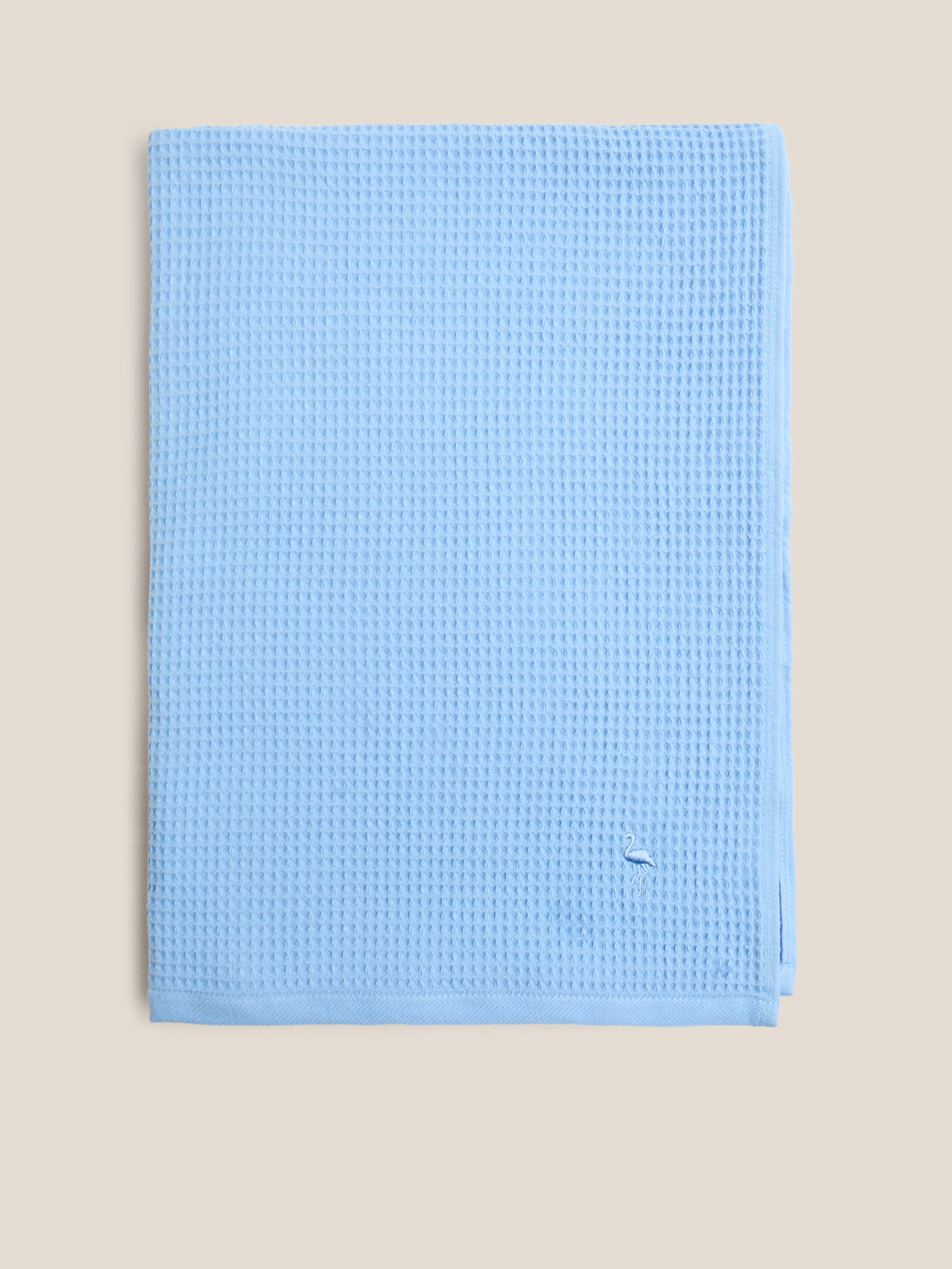 Вафельное банное полотенце 100x180 MAISON DAVID 4690553, голубой