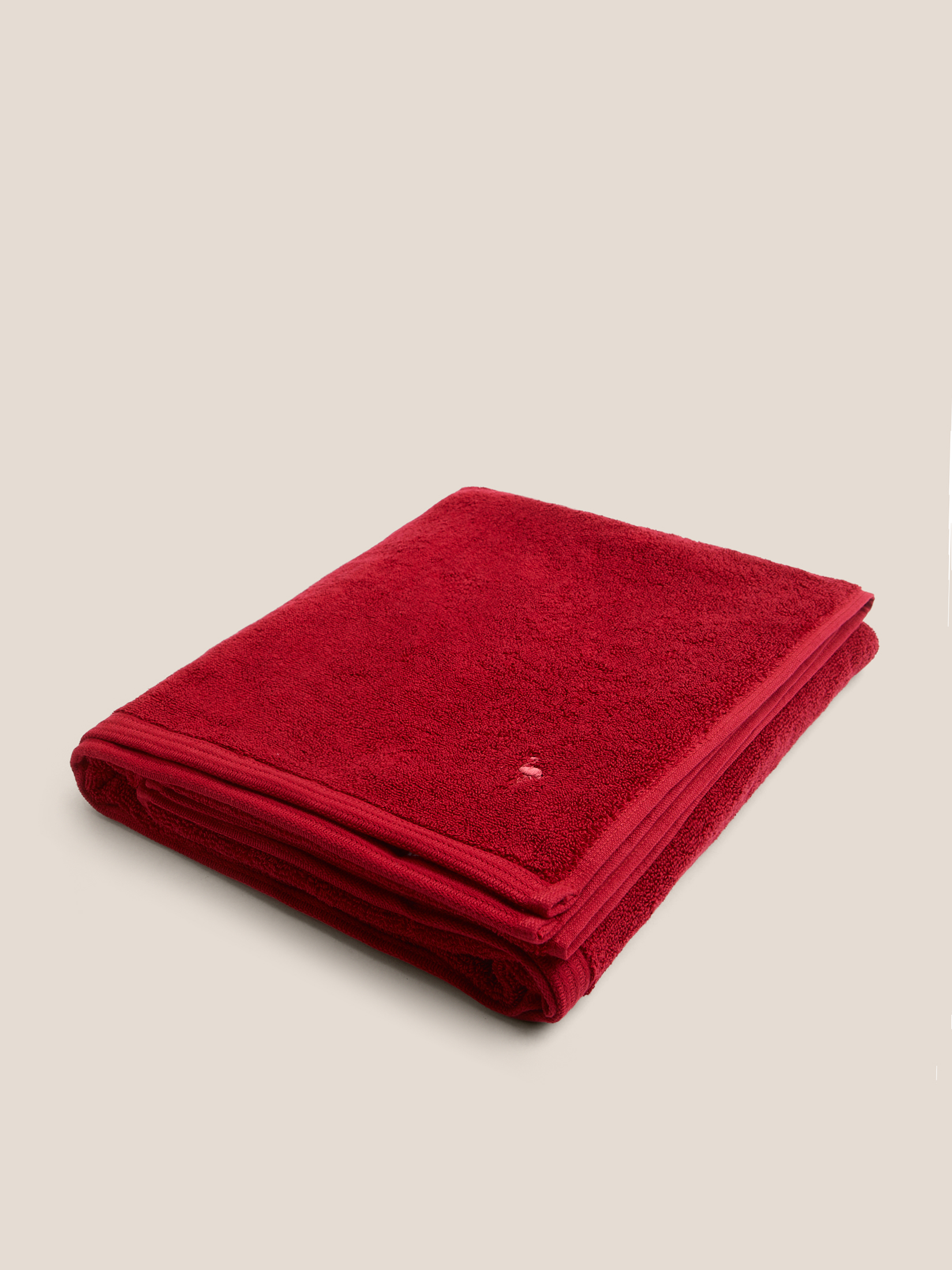 Махровое банное полотенце 100x150 MAISON DAVID 4691208, вишневый