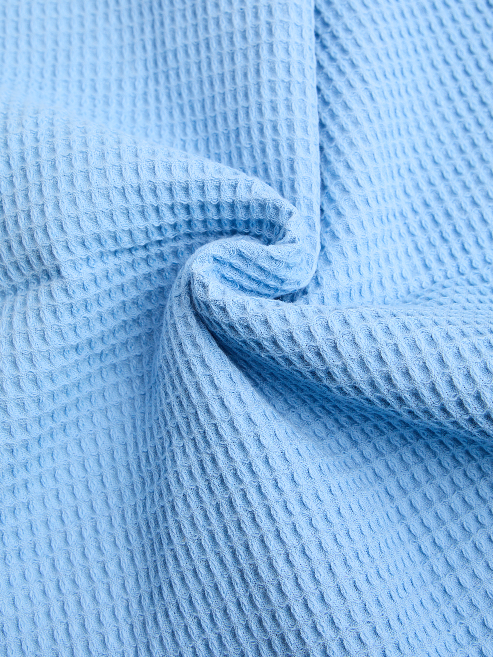 Вафельное полотенце для лица и рук 50x100 MAISON DAVID 4690057, голубой