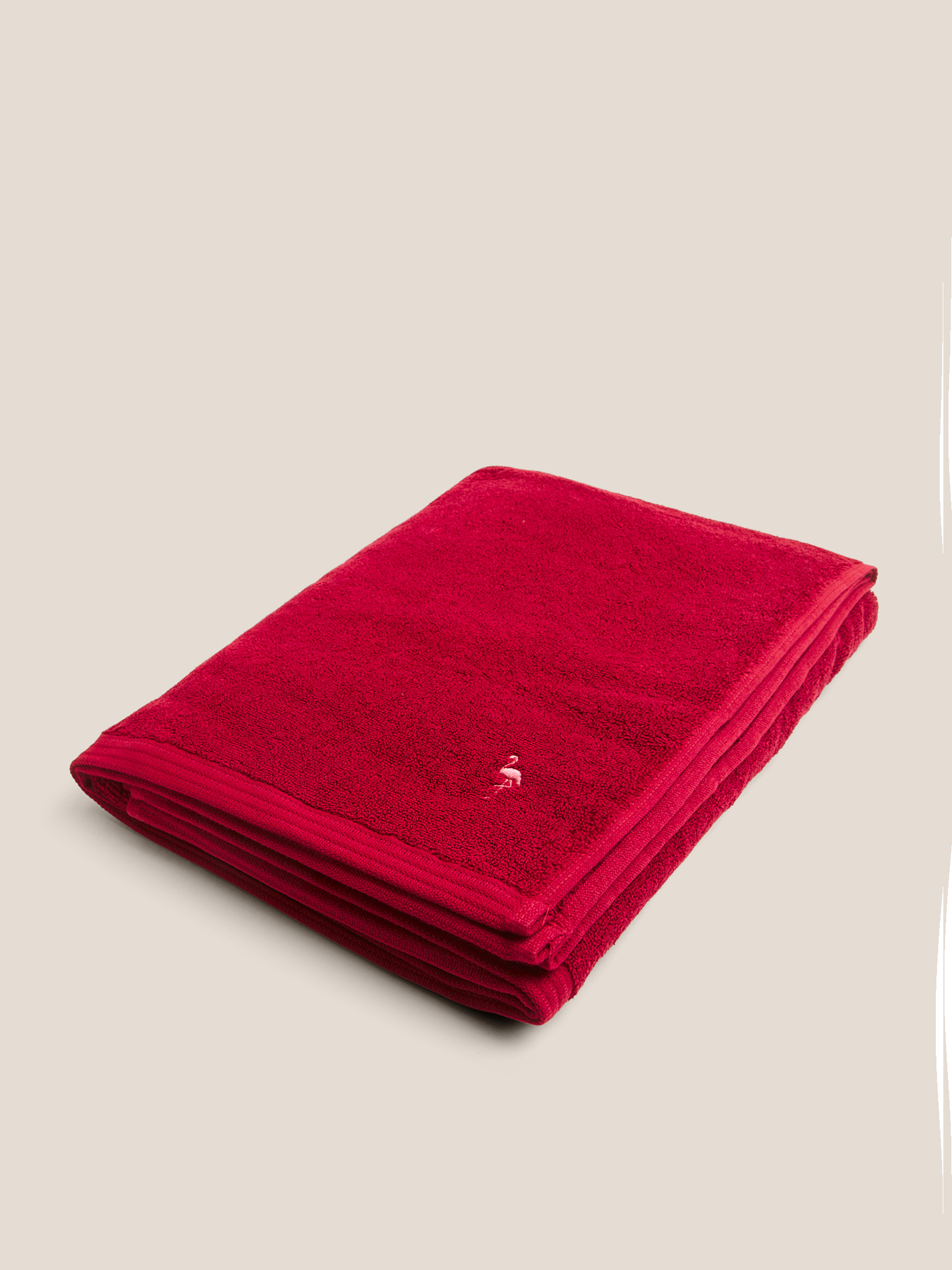 Махровое полотенце-покрывало 100x180 MAISON DAVID 4691375, вишневый