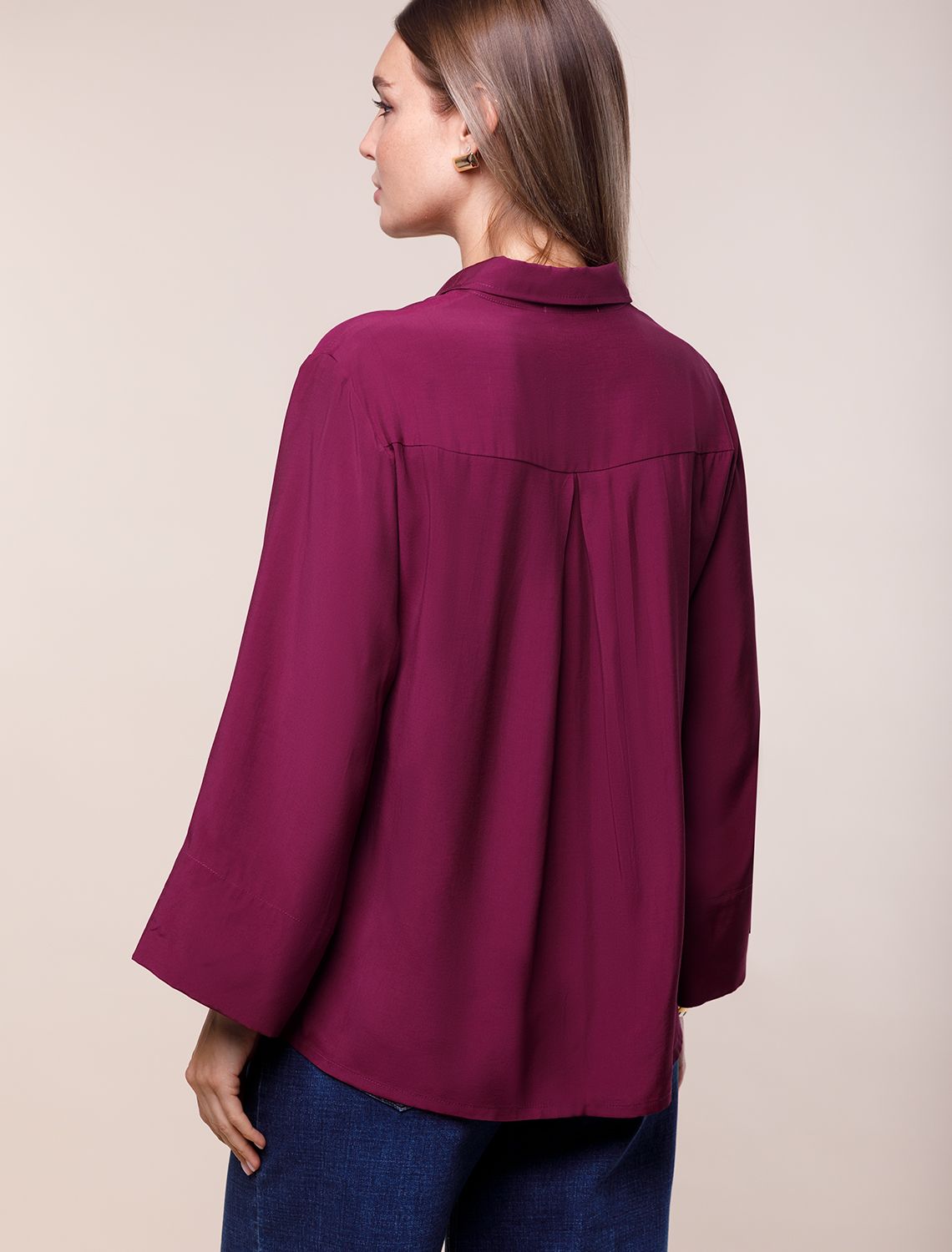 Ст.цена 2350р Блузка из лиоцелла с вискозой D29.254 ягодный