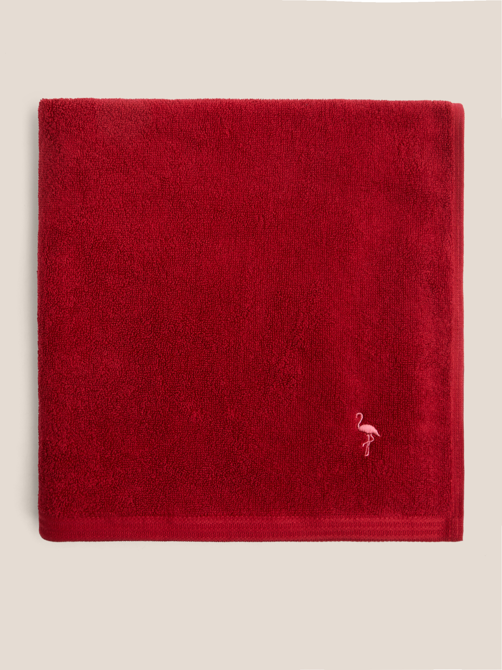 Махровое банное полотенце 70x140 MAISON DAVID 4691083, вишневый