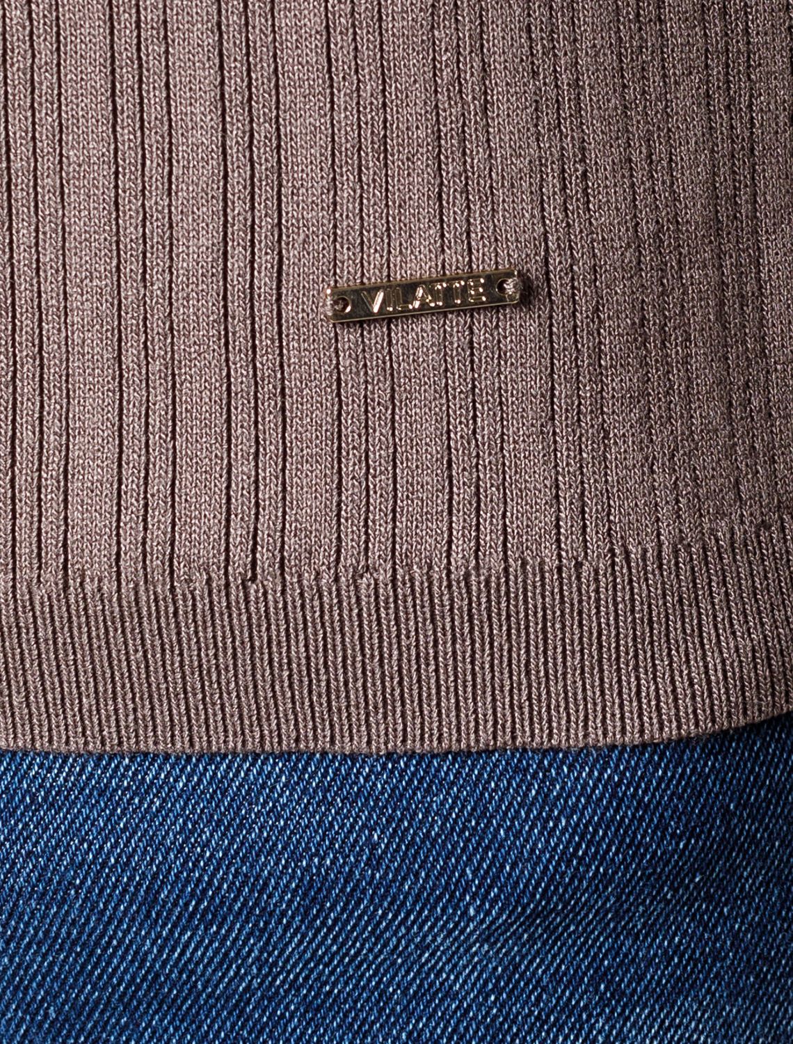 Ст.цена 1890р Джемпер тонкой вязки из вискозы с нейлоном D39.347 кофейный