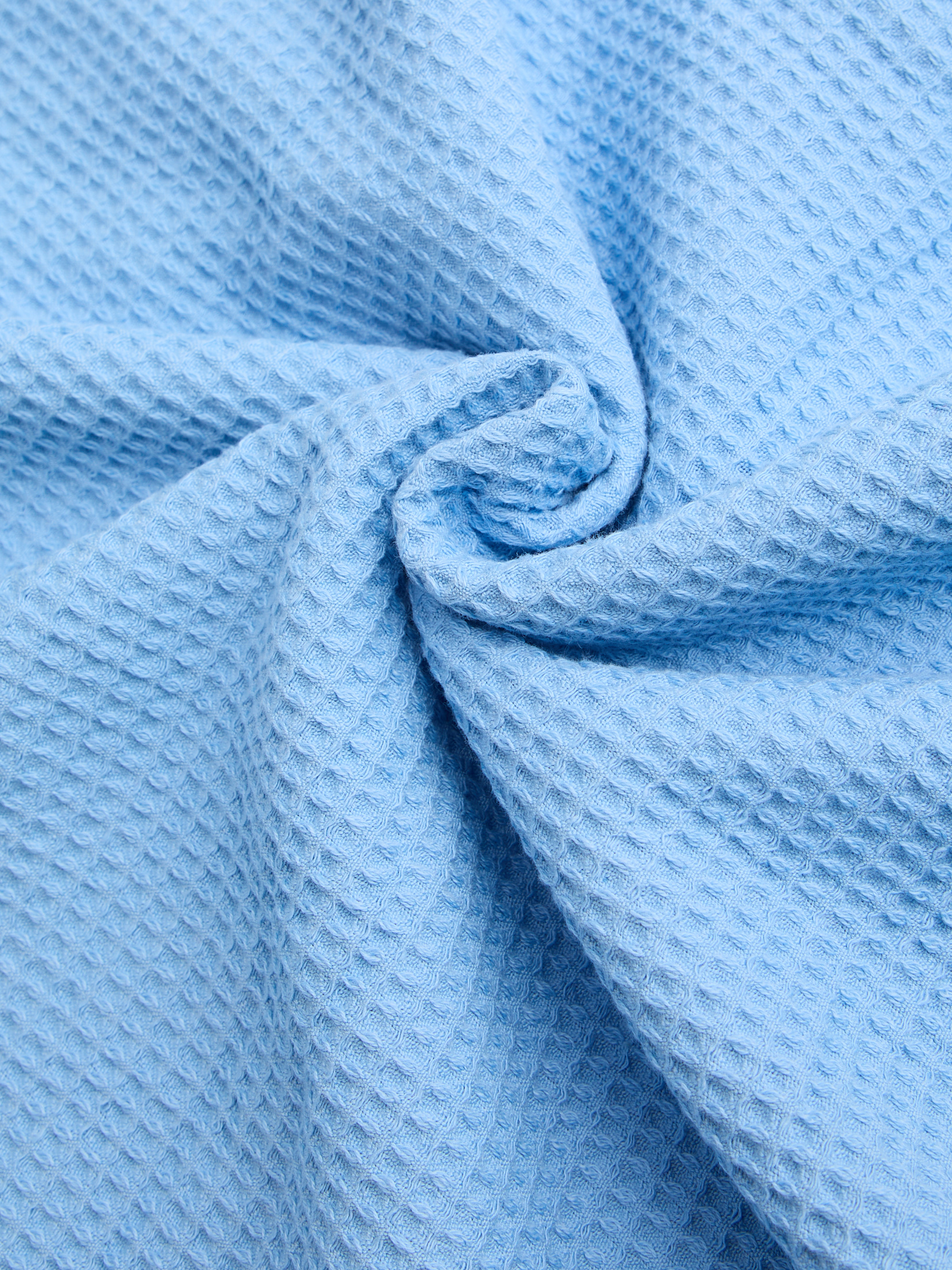 Вафельное банное полотенце 100x150 MAISON DAVID 4690456, голубой