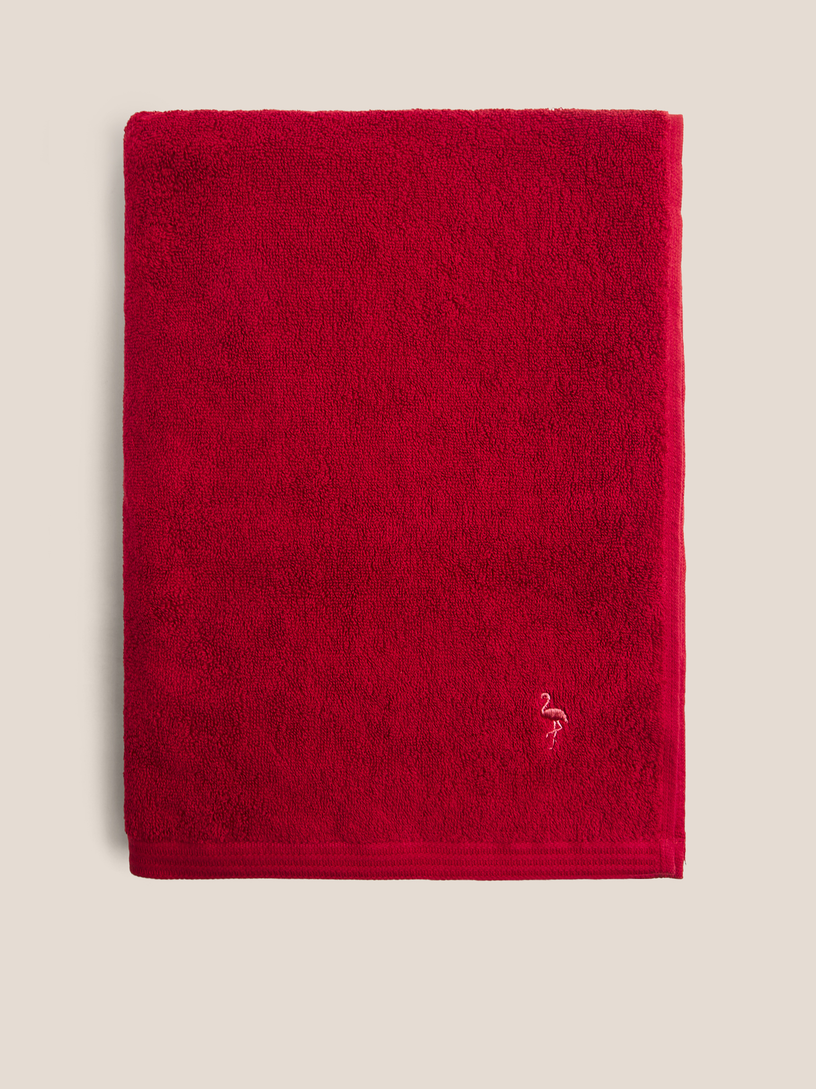 Махровое полотенце-покрывало 100x180 MAISON DAVID 4691375, вишневый