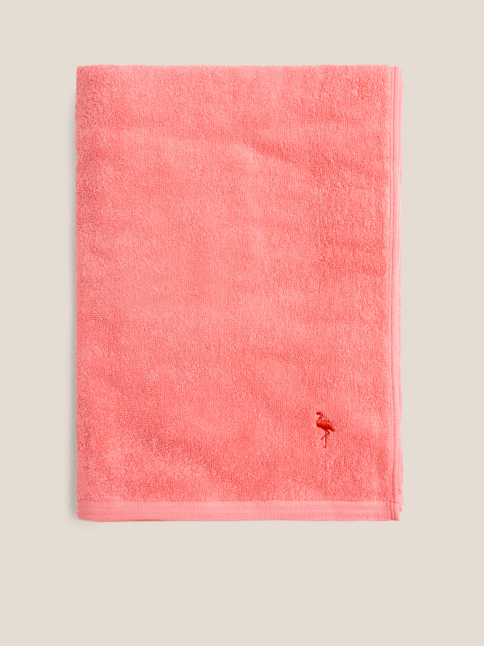 Махровое полотенце-покрывало 100x180 MAISON DAVID 4691255, коралловый