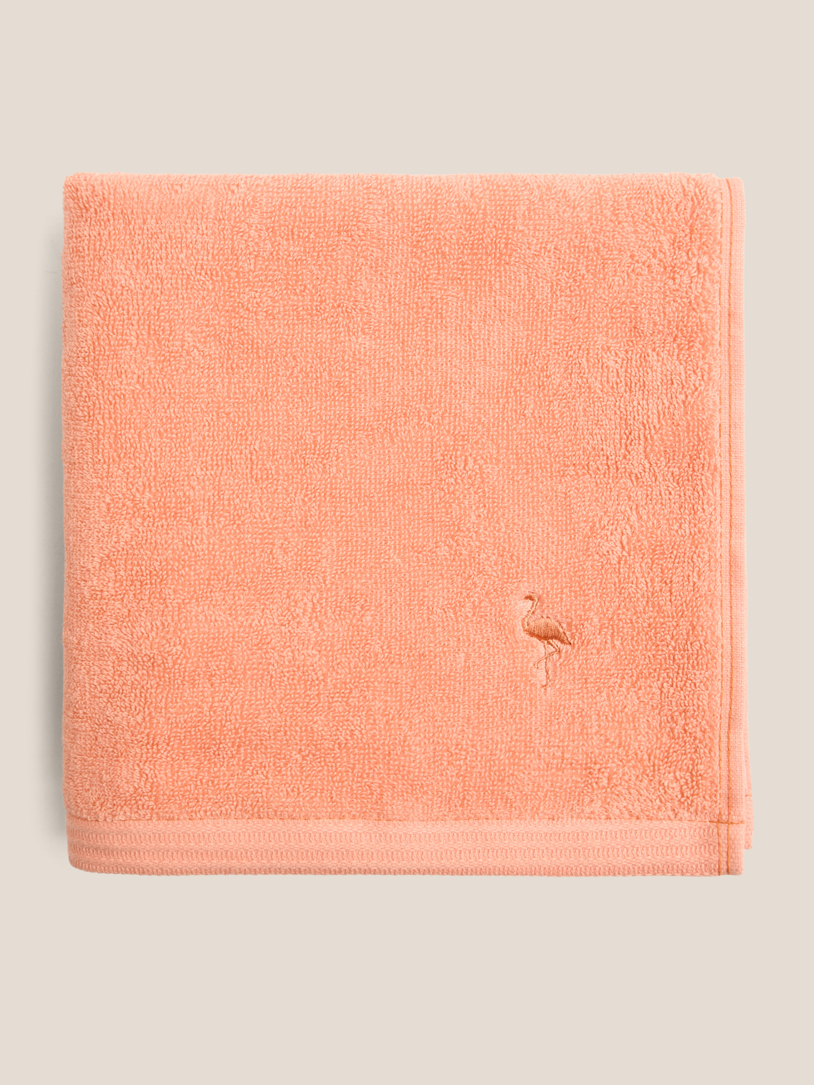 Махровое полотенце для лица и рук 50x100 MAISON DAVID 4690798, ярко-оранжевый