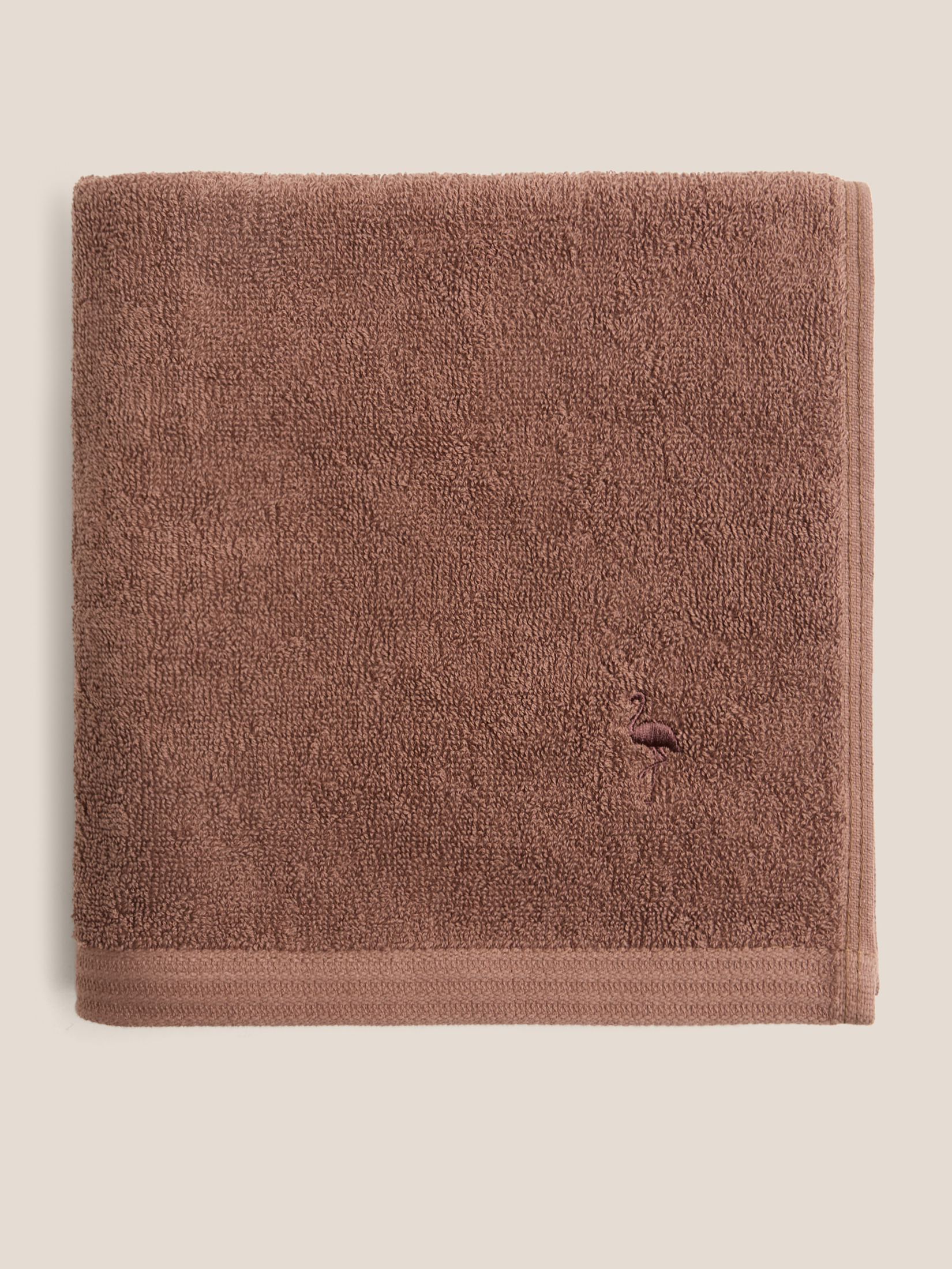 Махровое банное полотенце 50x100 MAISON DAVID 4690579, пыльно-коричневый