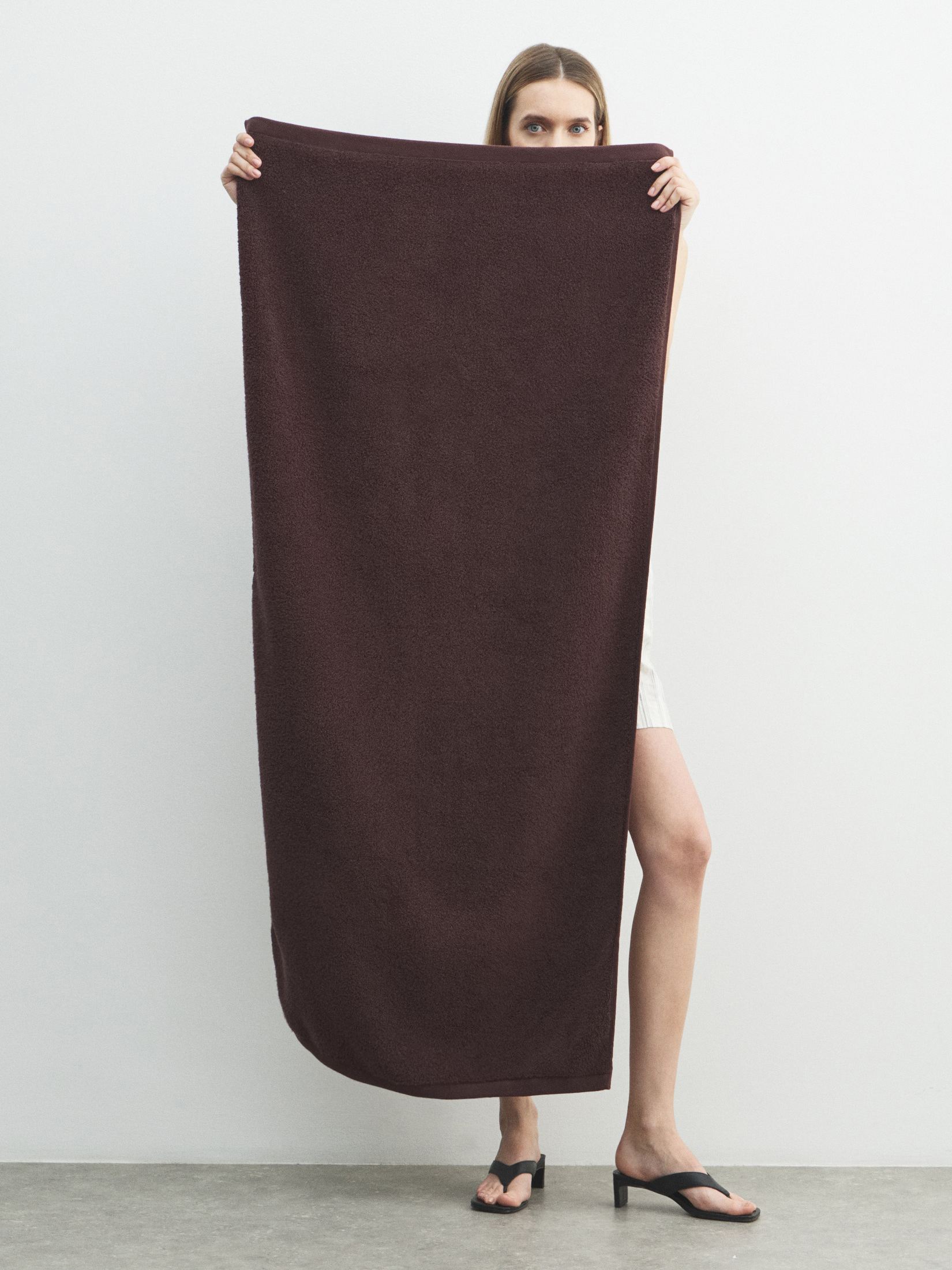 Махровое банное полотенце 70x140 MAISON DAVID 4720168, шоколадный