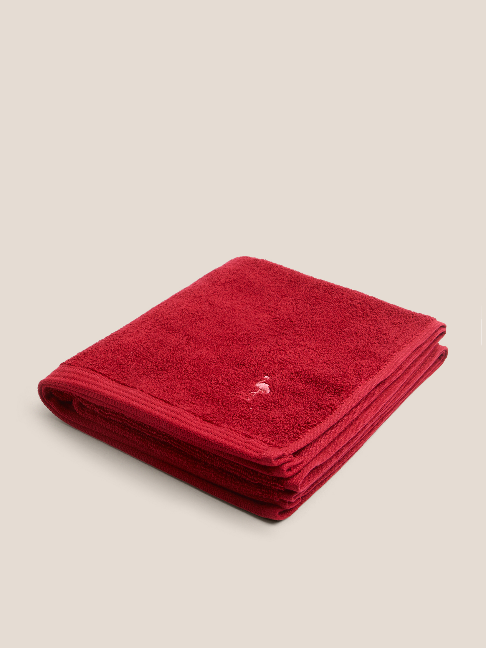 Махровое банное полотенце 50x100 MAISON DAVID 4690755, вишневый