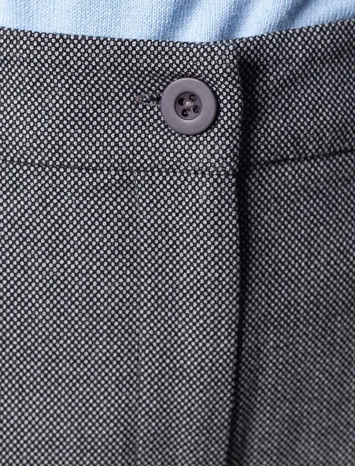 Ст.цена 3590р Брюки-палаццо из фактурной черно-серой поливискозы с эластаном D24.227 серый