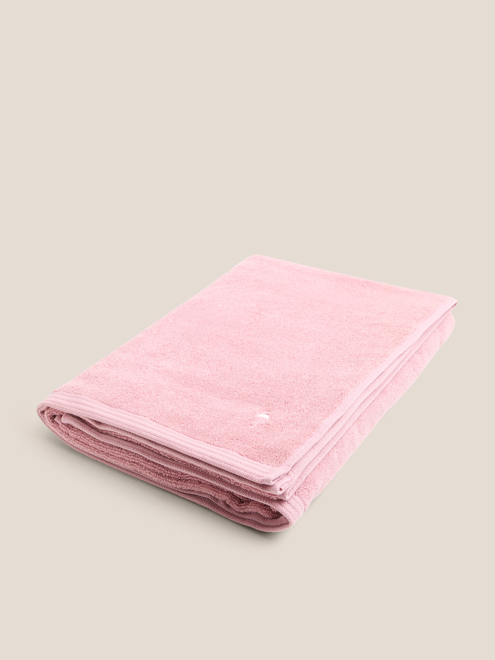 Махровое полотенце-покрывало 100x180 MAISON DAVID 4691325, пыльно-розовый