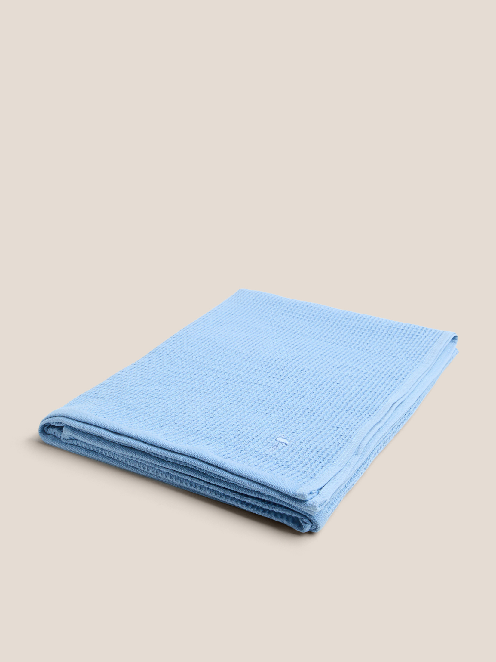 Вафельное банное полотенце 100x150 MAISON DAVID 4690456, голубой