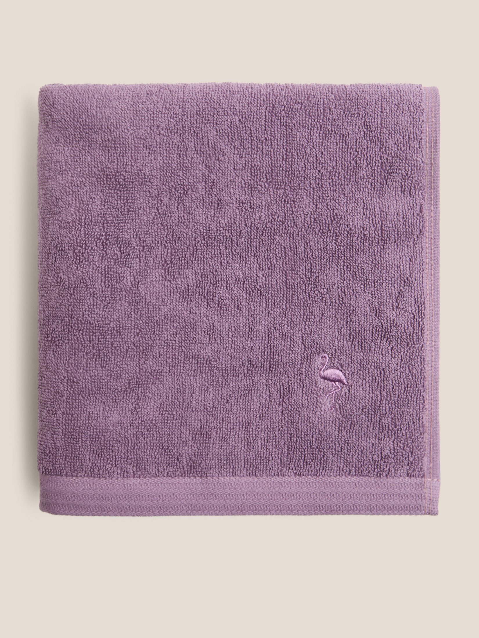 Махровое банное полотенце 50x100 MAISON DAVID 4690677, серо-фиолетовый