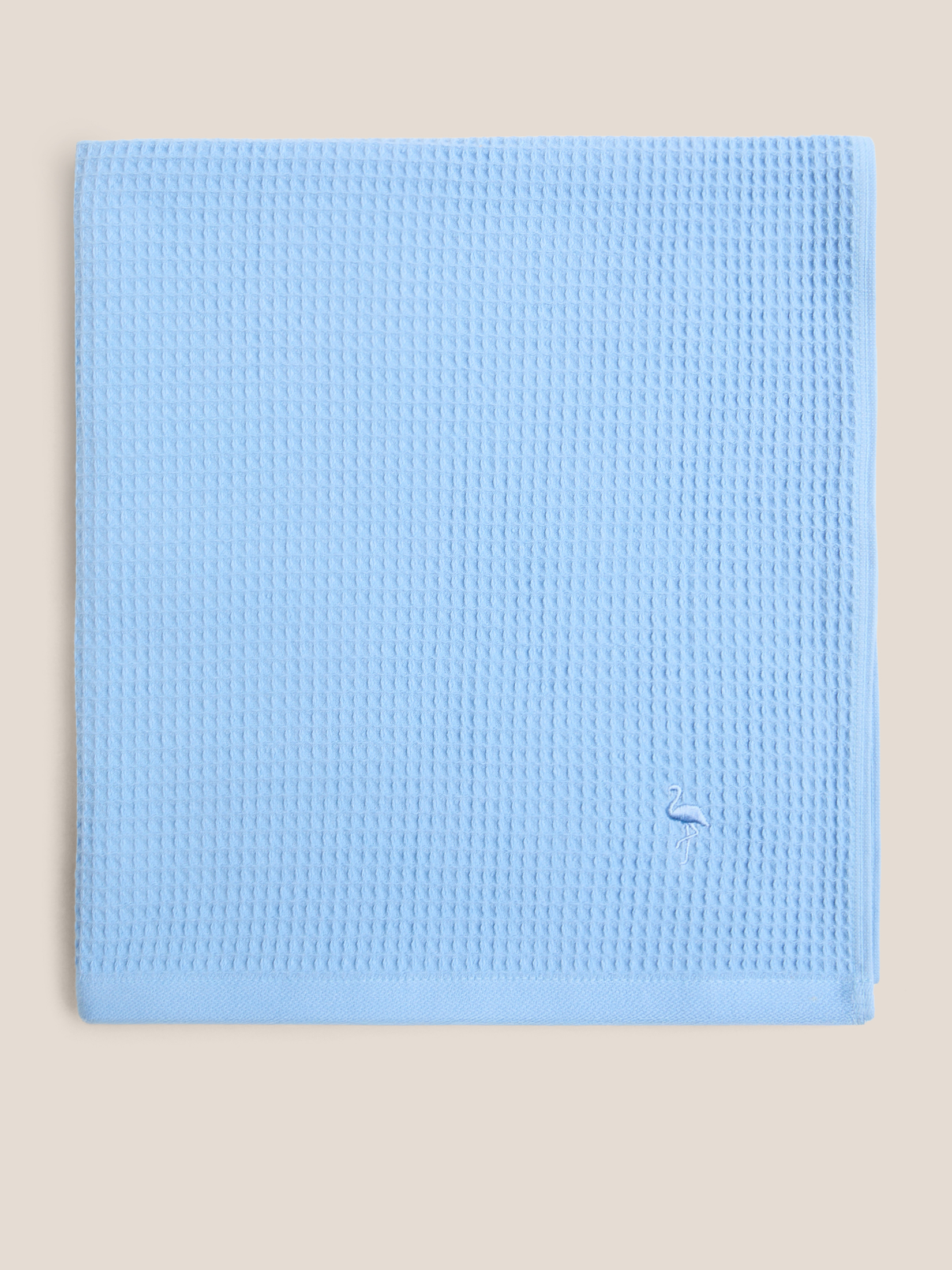 Вафельное банное полотенце 70x140 MAISON DAVID 4690282, голубой