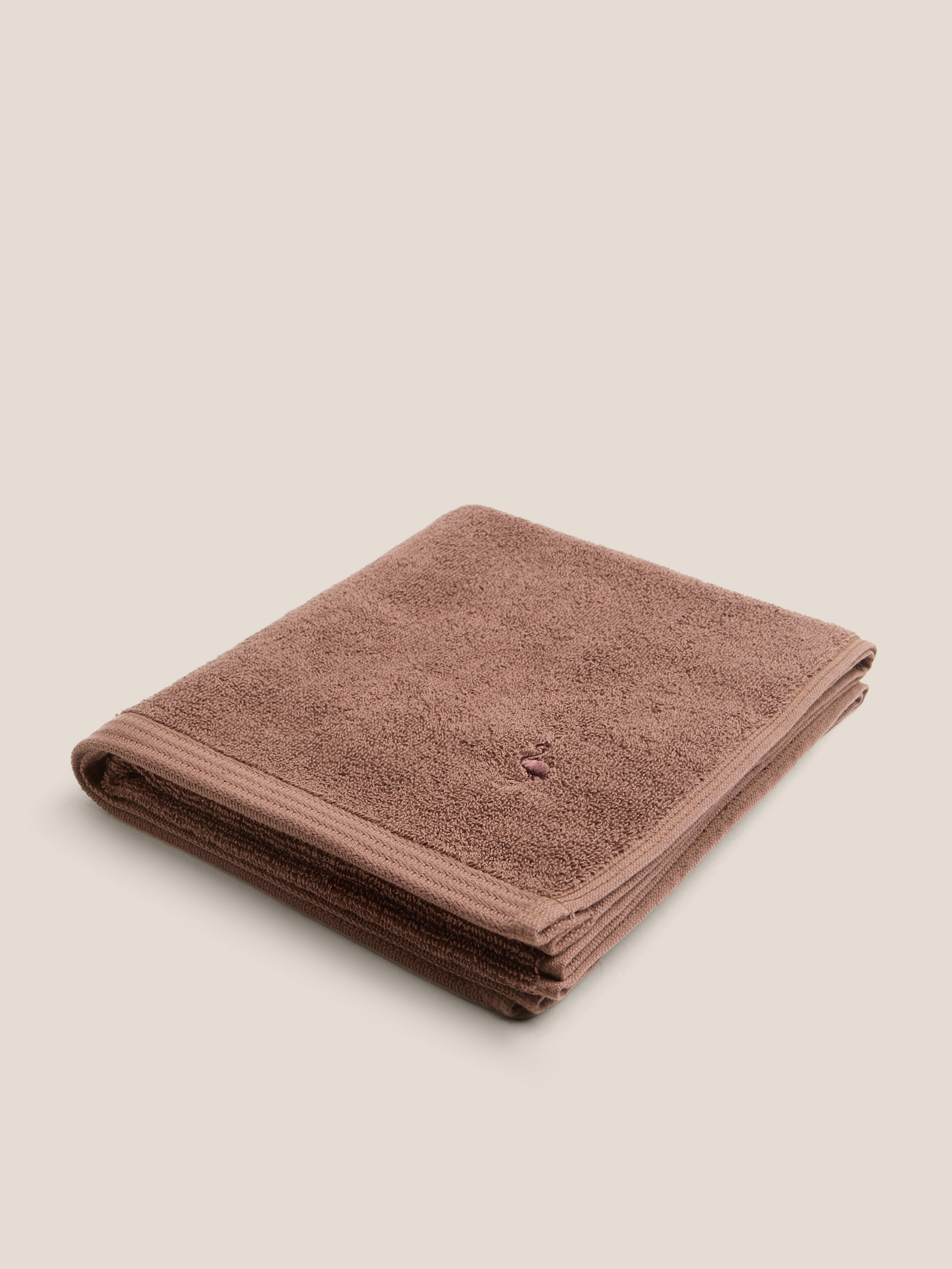 Махровое банное полотенце 50x100 MAISON DAVID 4690579, пыльно-коричневый