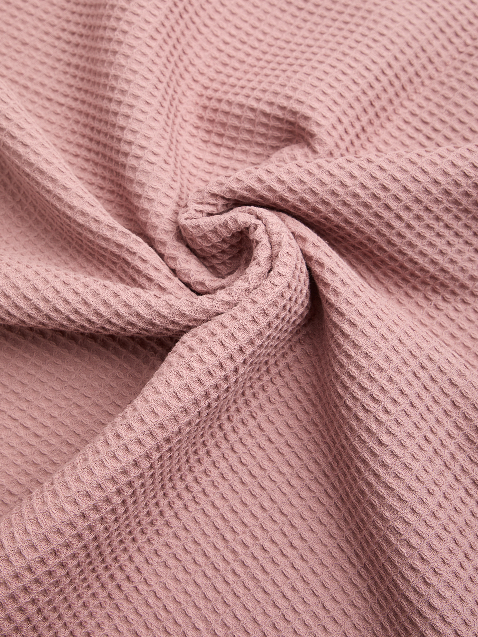 Вафельное банное полотенце 100x180 MAISON DAVID 4690557, серо-розовый