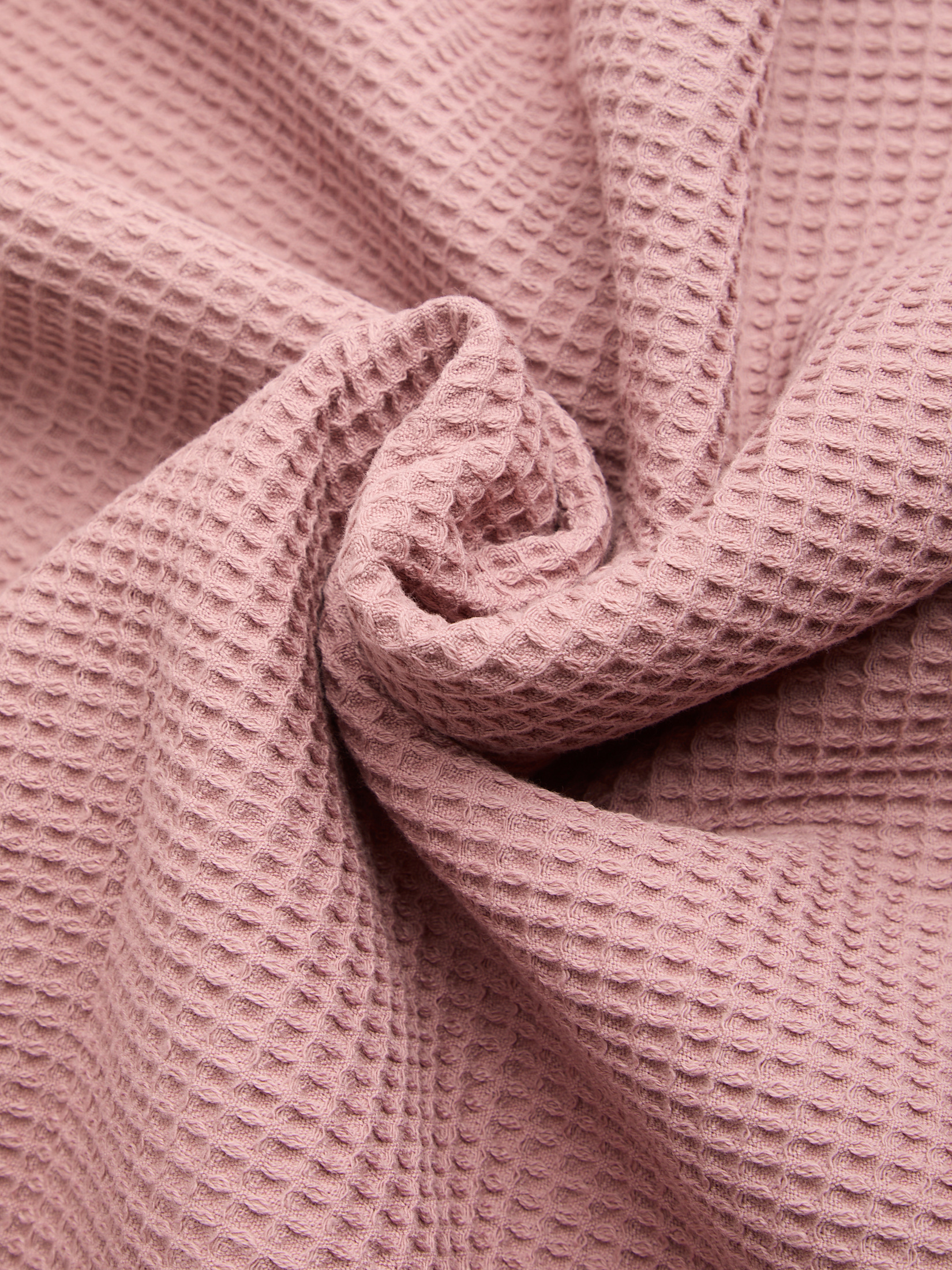 Вафельное банное полотенце 100x150 MAISON DAVID 4690461, серо-розовый