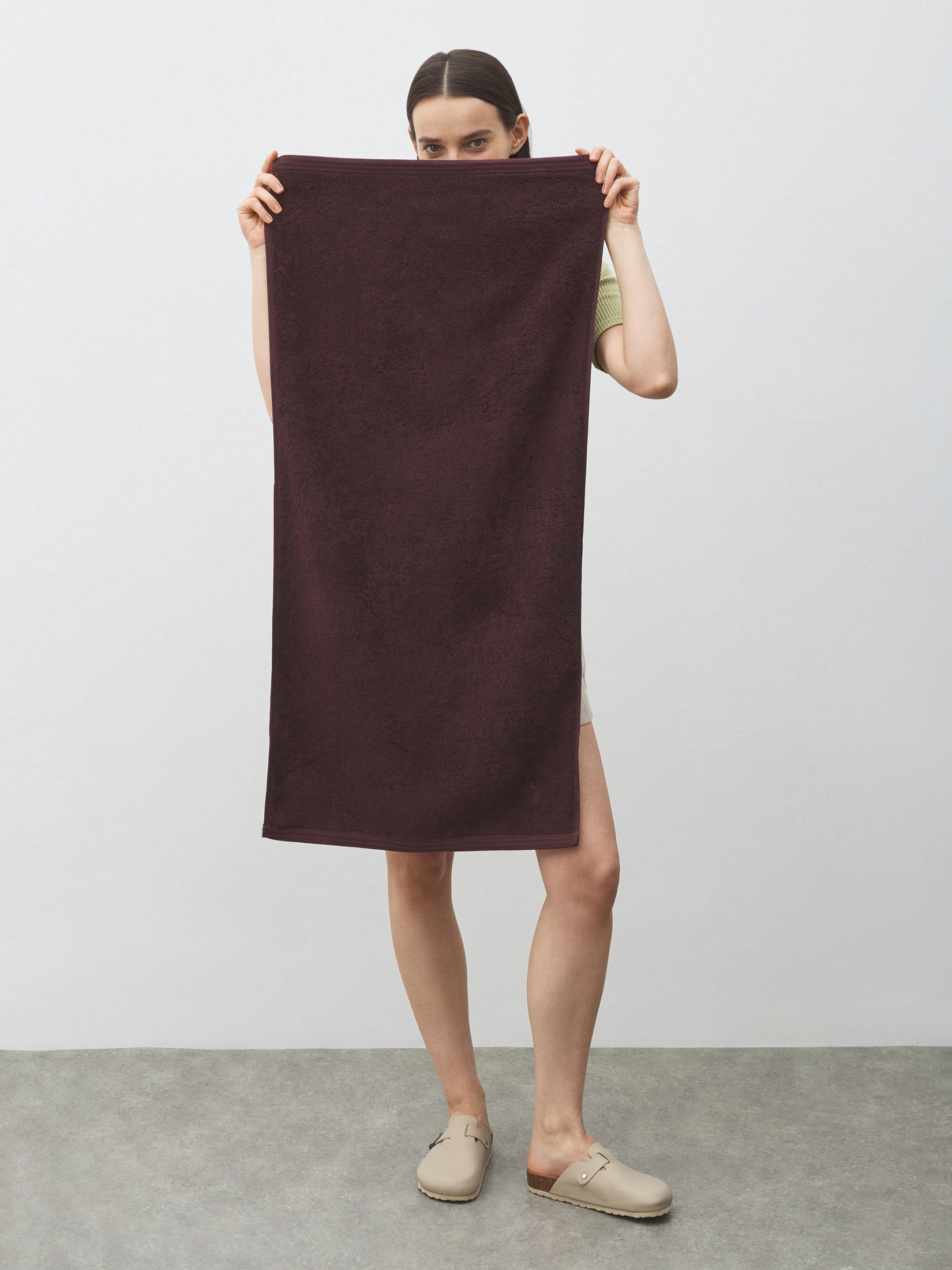 Махровое банное полотенце 50x100 MAISON DAVID 4690619, шоколадный