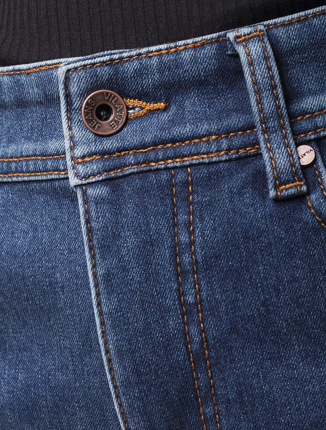 Ст.цена 2790р Джинсы mom-fit на флисе D54.076 серо-голубой