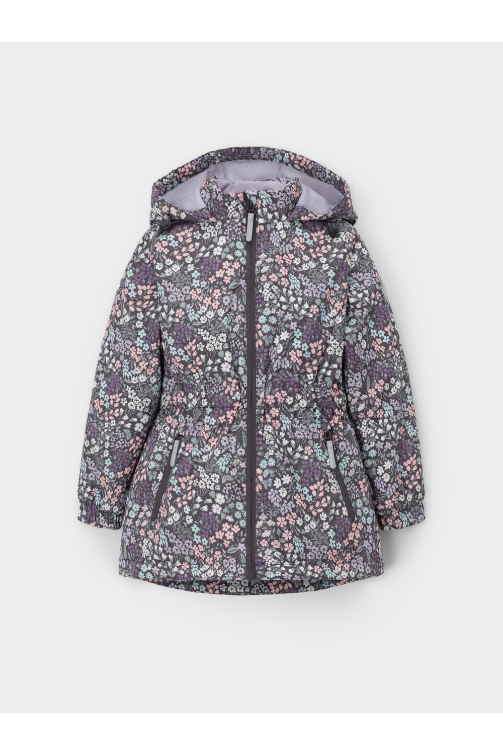 Crockid Куртка ВК 32142/н/13 УЗГ темно-серый/ летние цветы Crockid