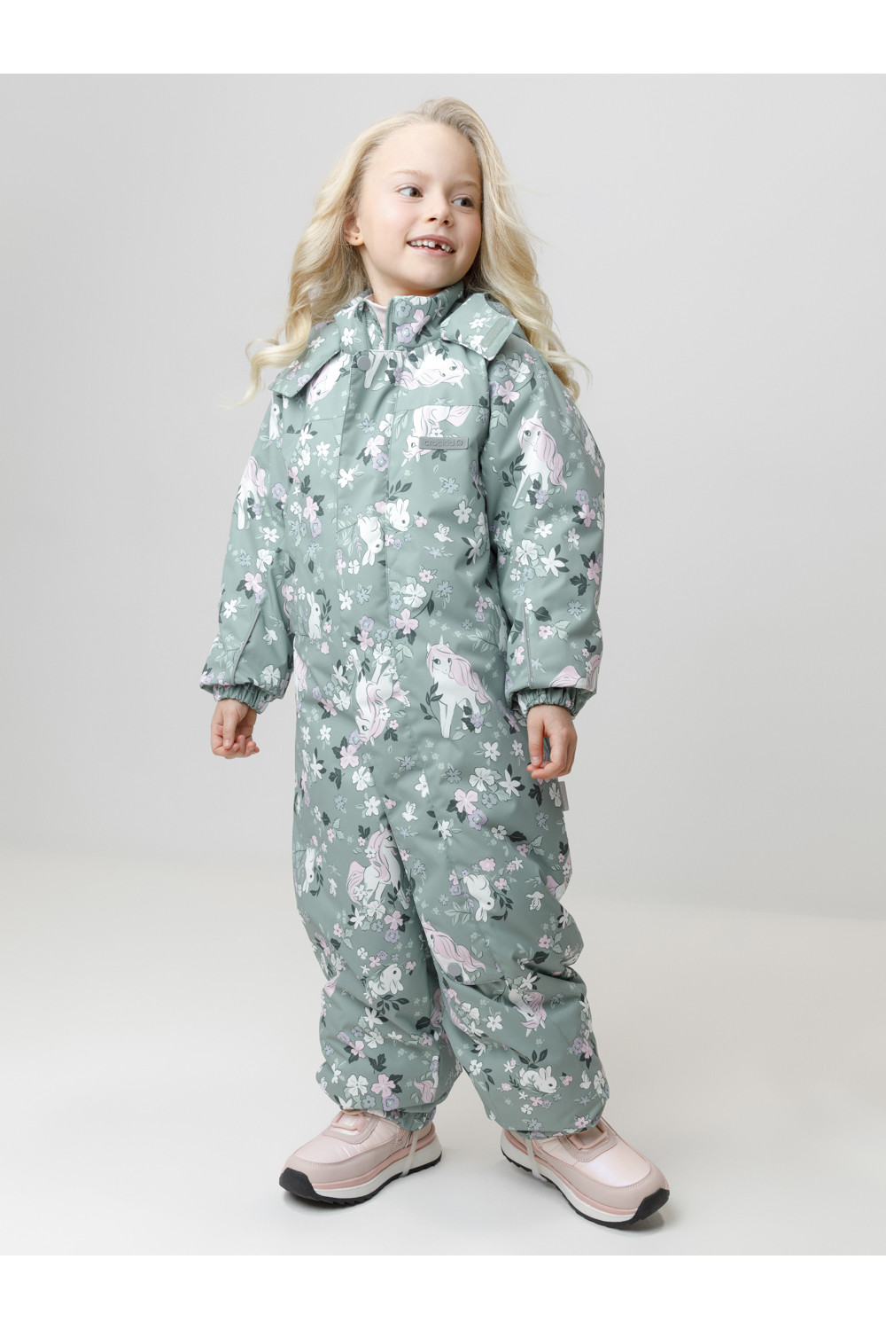 Crockid Комбинезон ВК 60069/н/6 УЗГ мятный/ сказка в цветущем саду Crockid