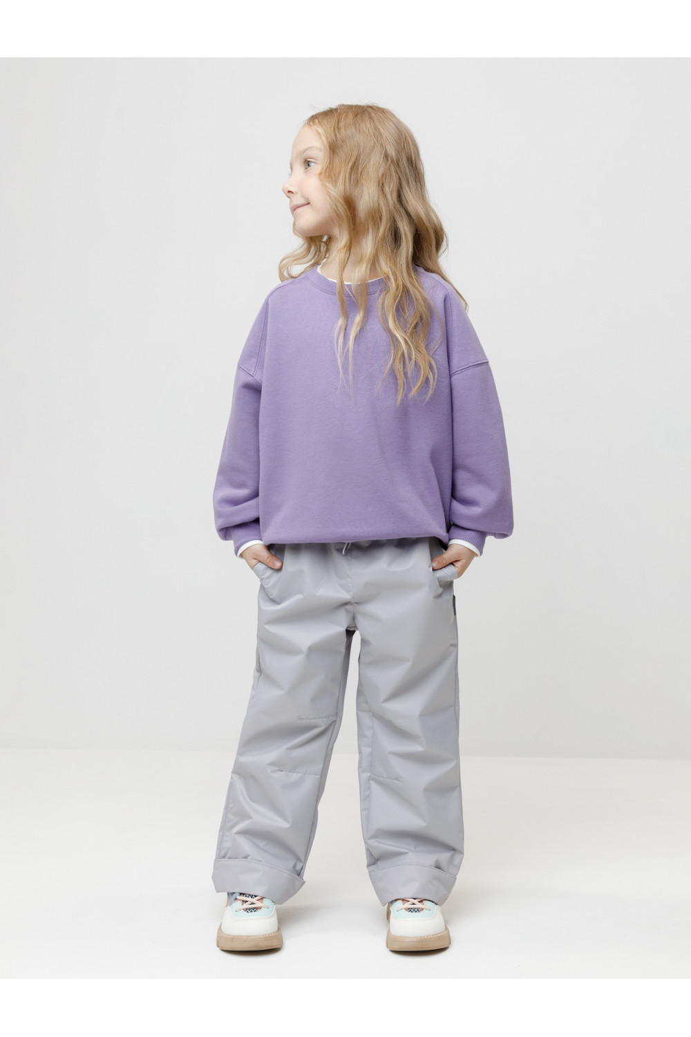 Crockid Брюки ВК 46025/26/3 УЗГ светло-серый Crockid