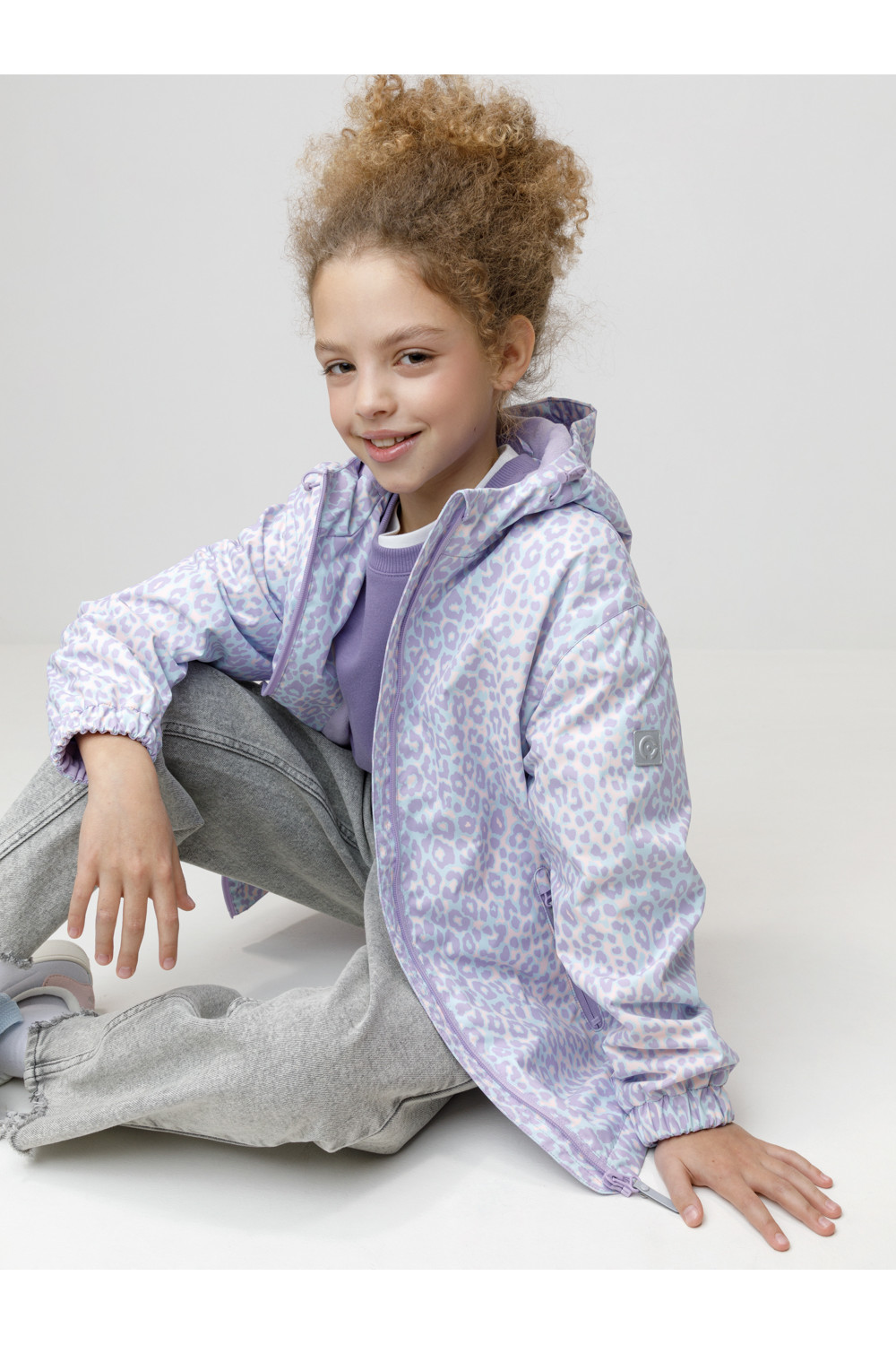 Crockid Куртка ВК 32187/н/1 УЗГ мятный/ неоновый леопард Crockid