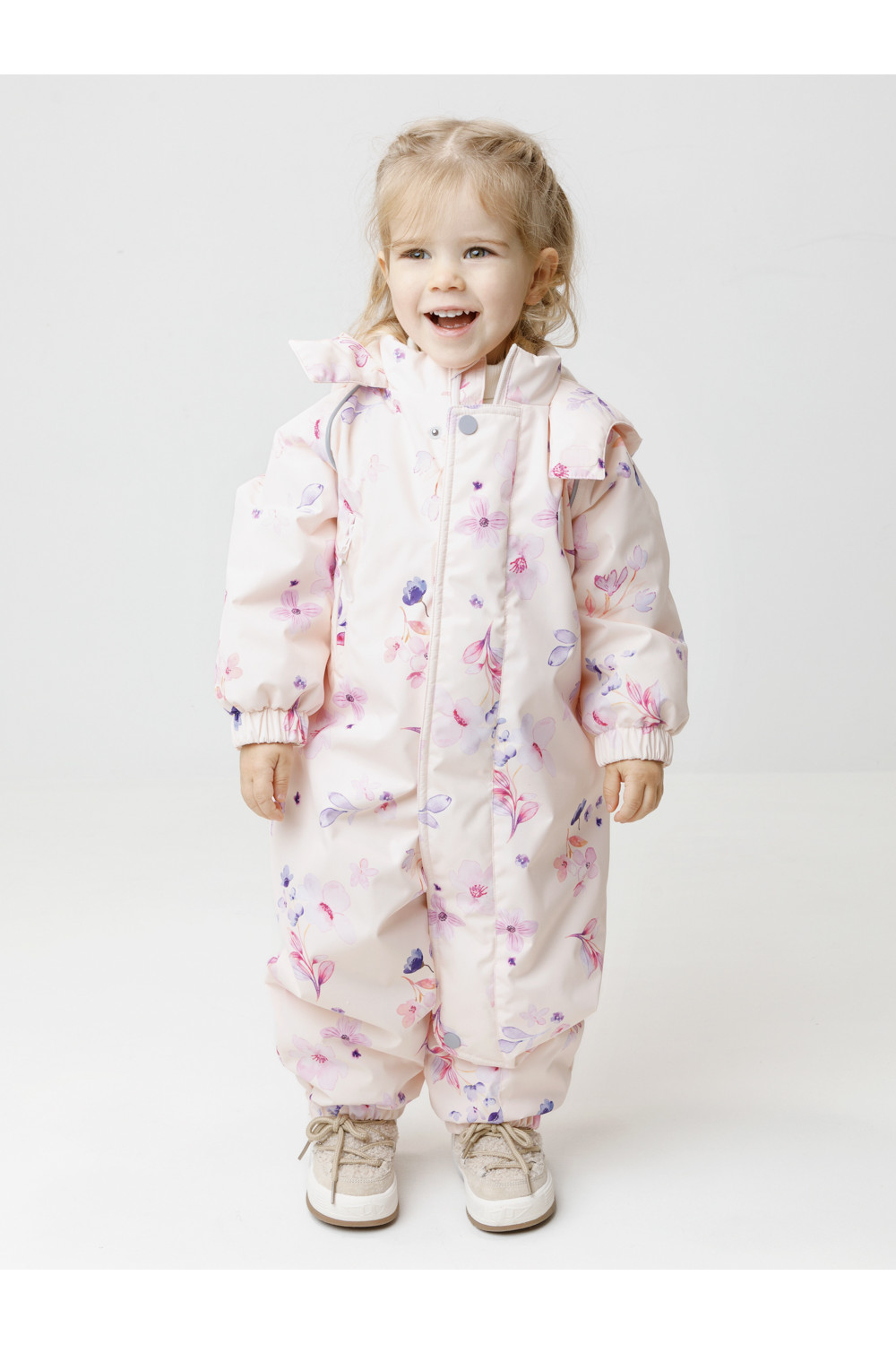 Crockid Комбинезон ВК 60085/н/66 Ал светло-розовый/ акварельные цветы Crockid