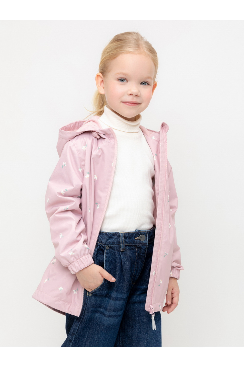Crockid Куртка ВК 32144/н/8 Ал розово-сиреневый/ милые цветочки Crockid