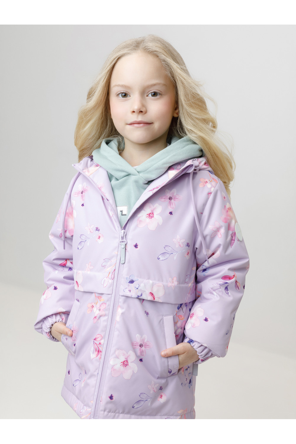 Crockid Куртка ВК 32191/н/2 УЗГ сиреневый/ акварельные цветы Crockid