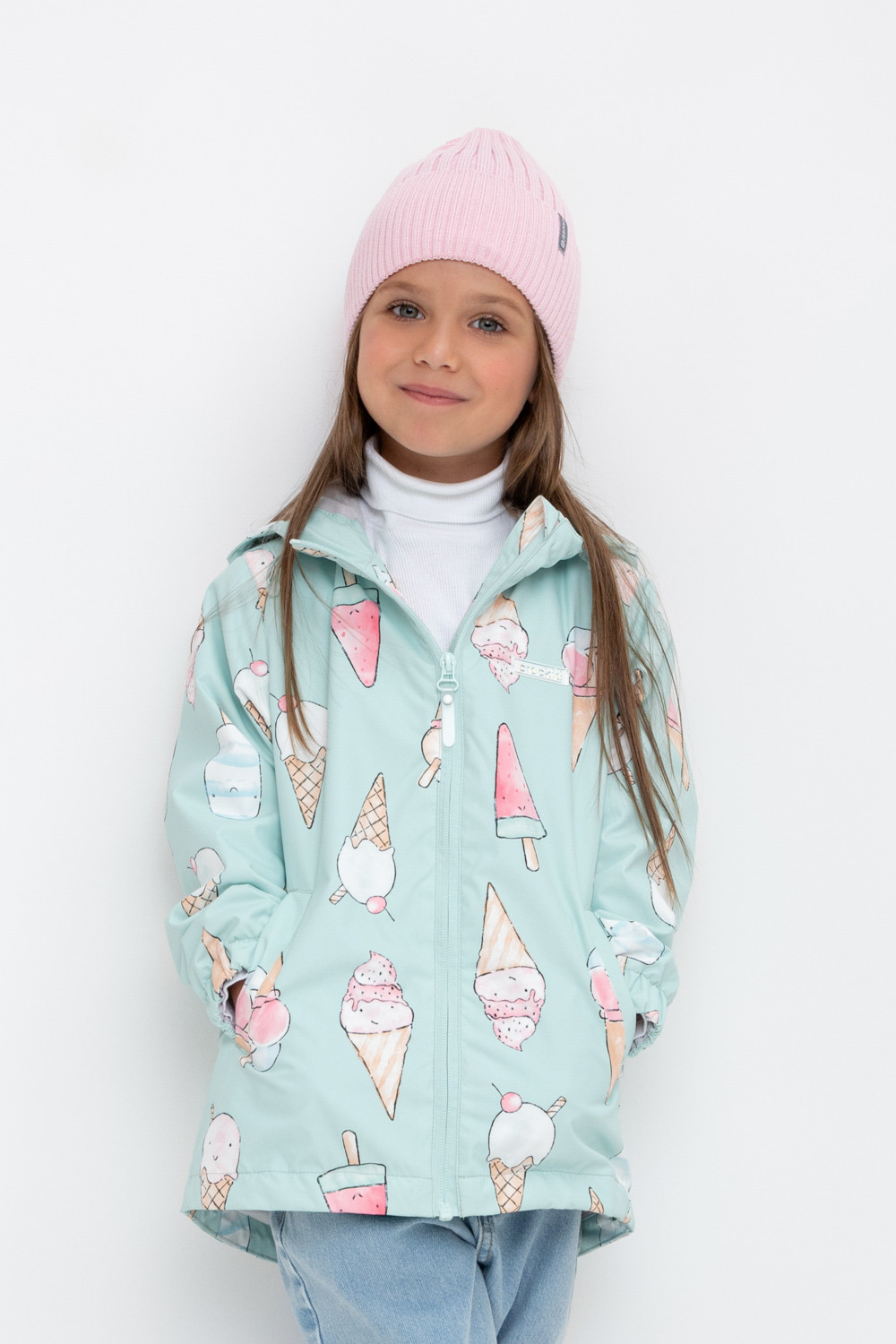 Crockid Куртка ВК 32144/н/6 Ал дымчатый нефрит/ мороженое Crockid