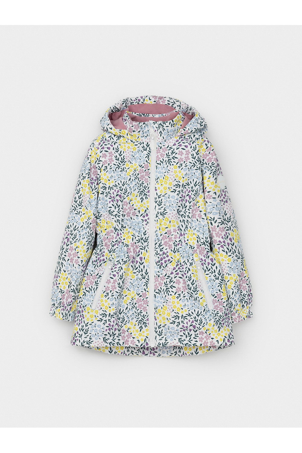 Crockid Куртка ВК 32118/н/4 УЗГ белый/ весенние цветы Crockid