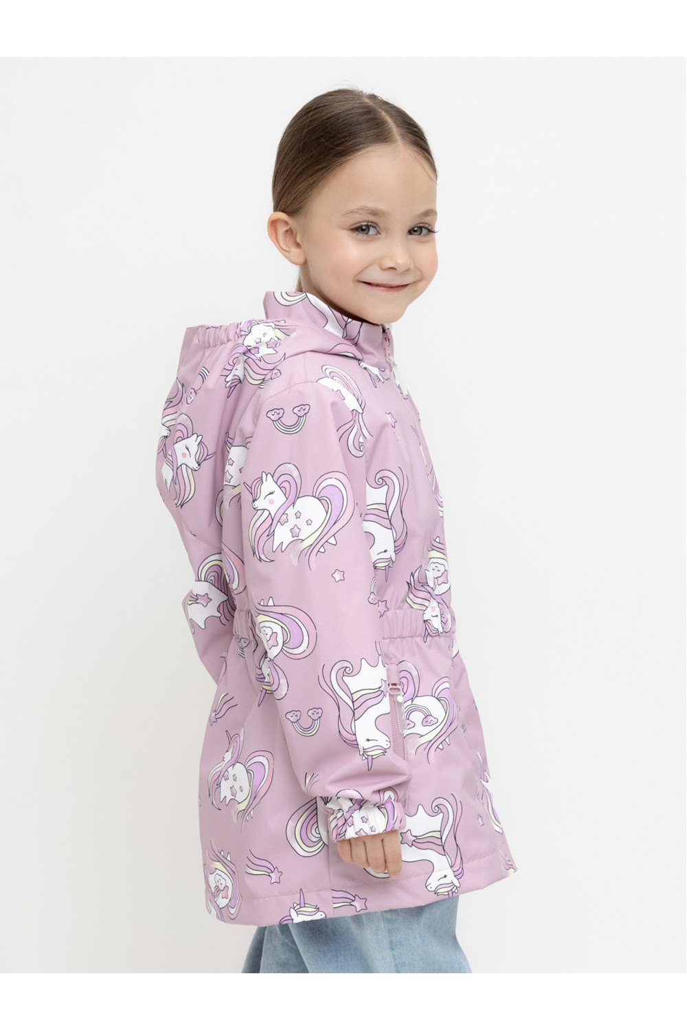 Crockid Куртка ВК 32118/н/5 УЗГ пастельно-розовый/ единороги Crockid