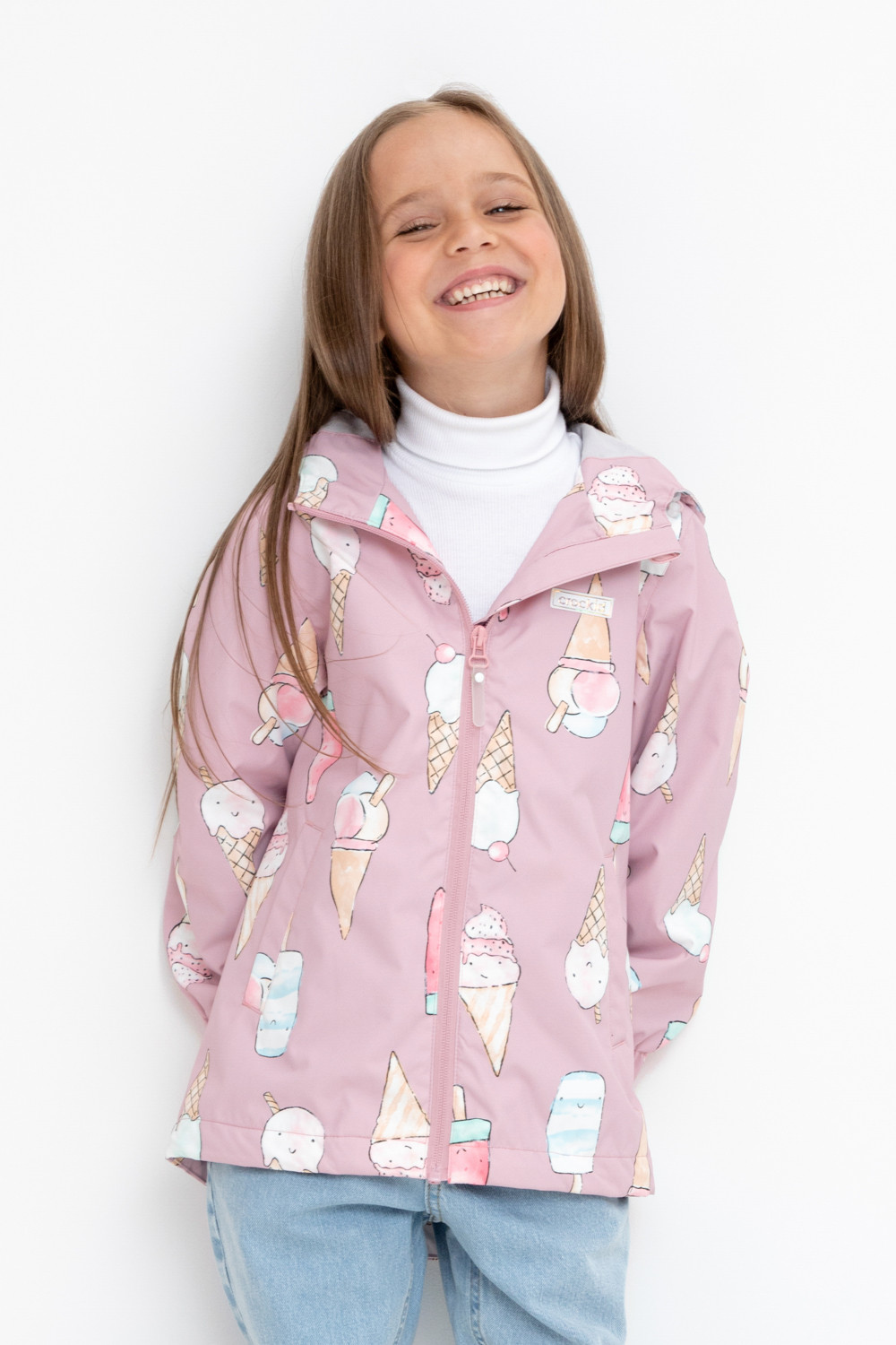 Crockid Куртка ВК 32144/н/7 Ал розовый/ мороженое Crockid