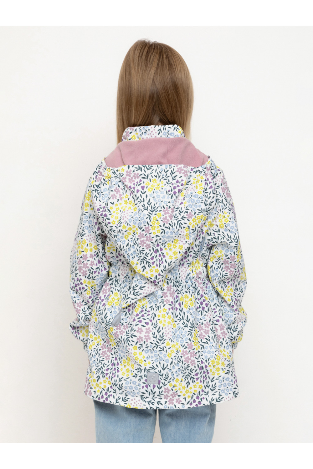 Crockid Куртка ВК 32118/н/4 УЗГ белый/ весенние цветы Crockid