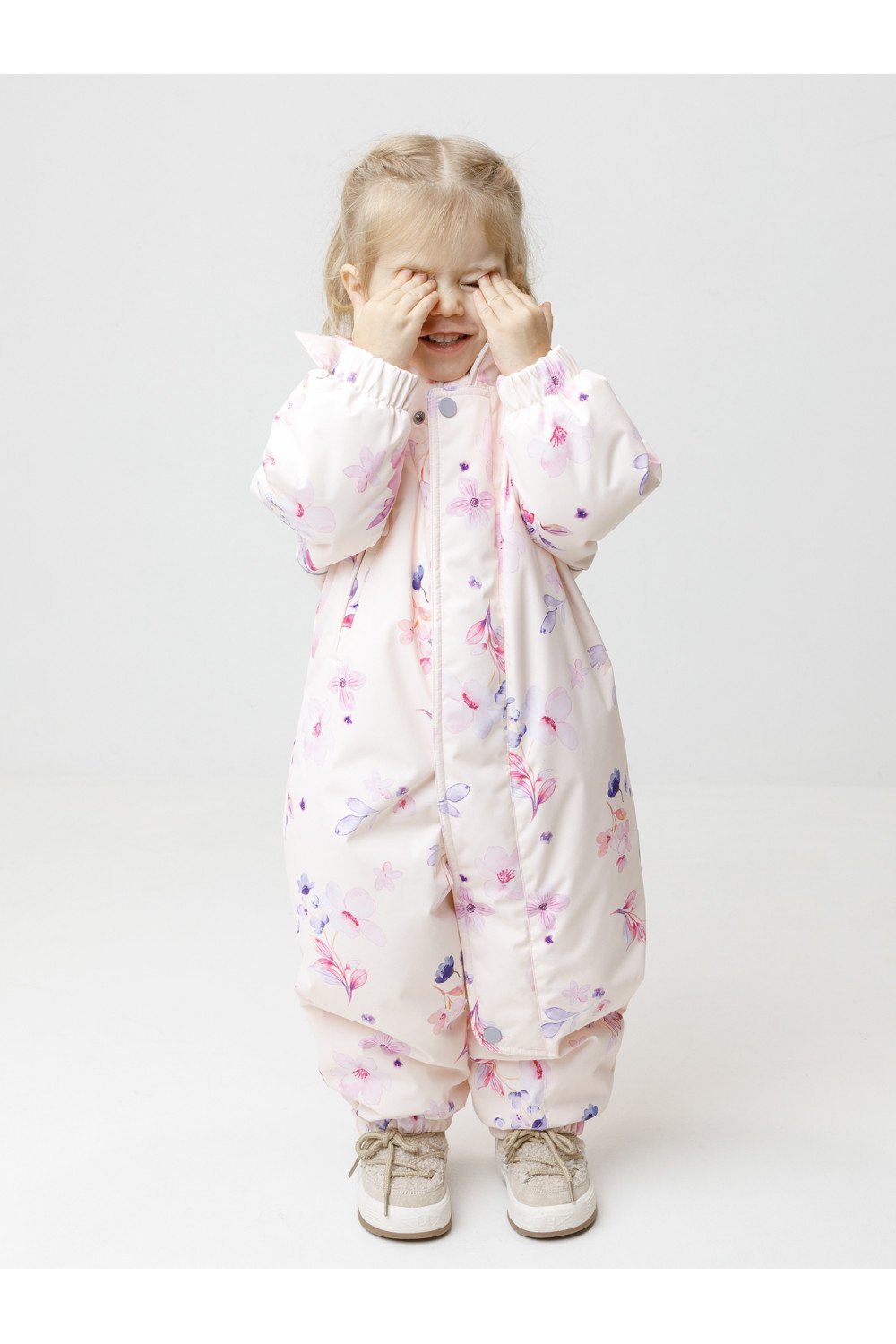 Crockid Комбинезон ВК 60085/н/66 Ал светло-розовый/ акварельные цветы Crockid