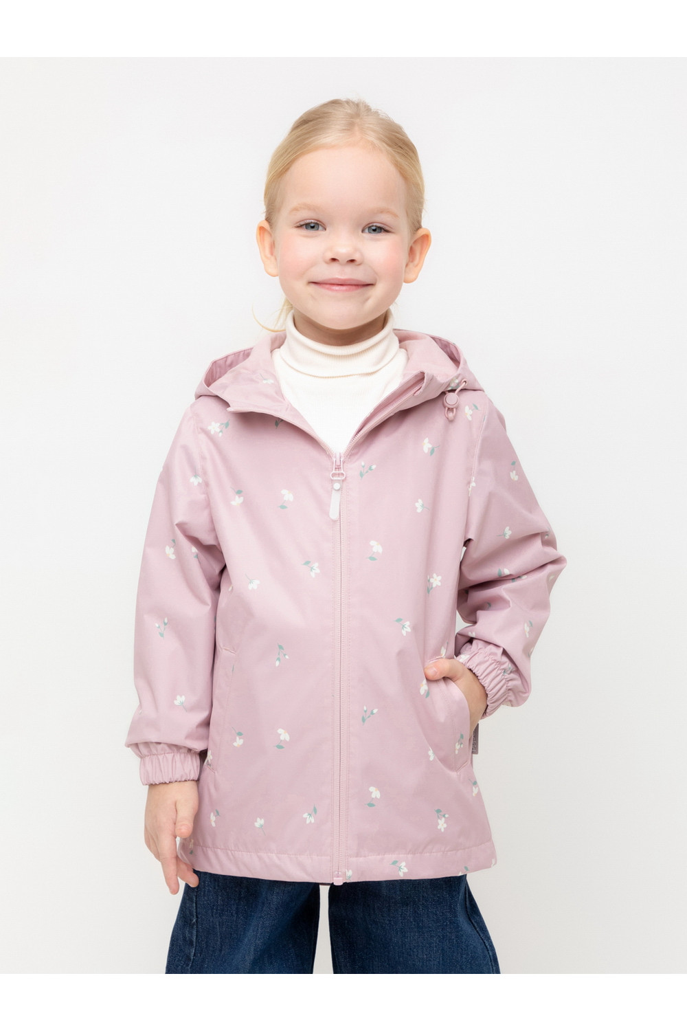 Crockid Куртка ВК 32144/н/8 Ал розово-сиреневый/ милые цветочки Crockid