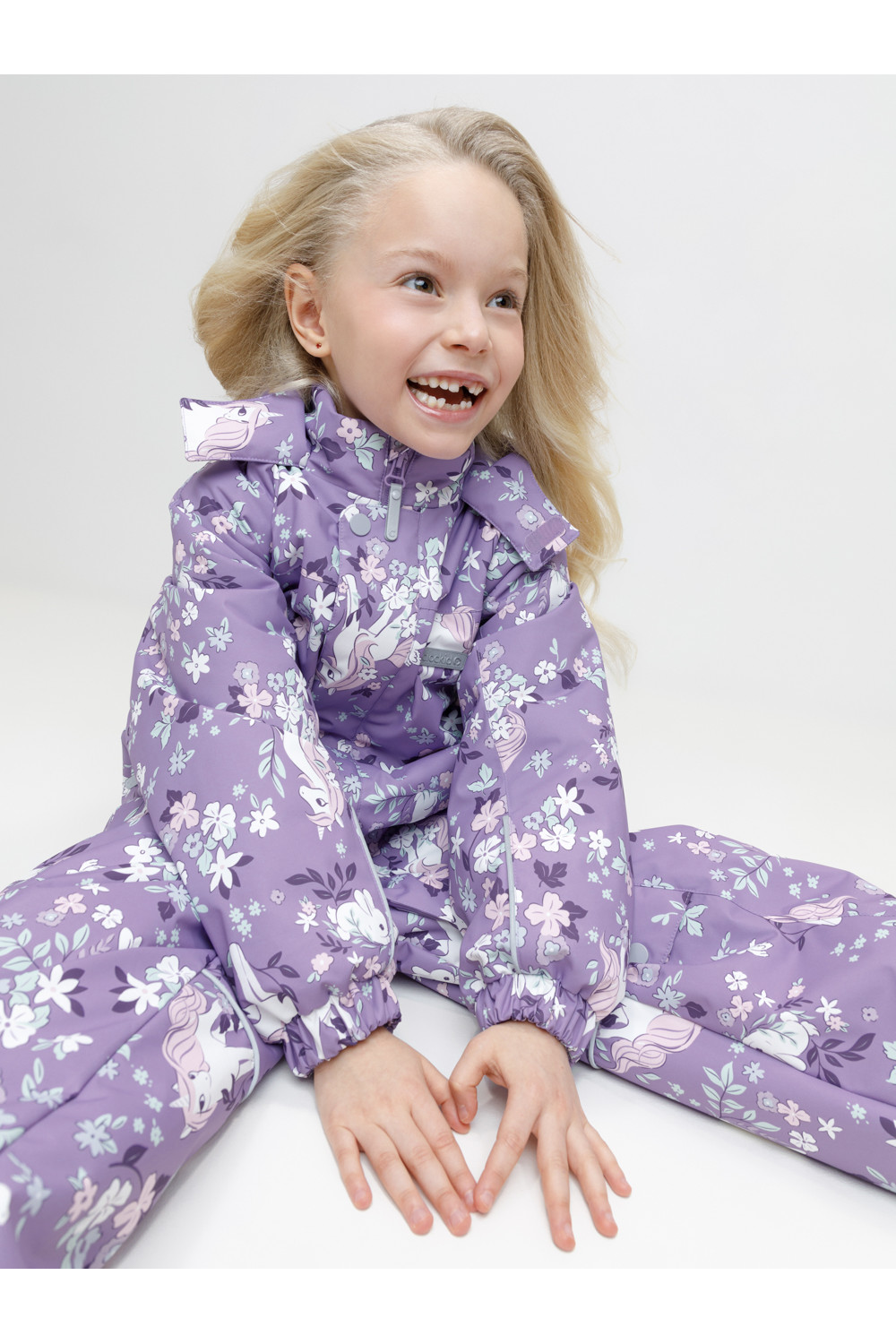 Crockid Комбинезон ВК 60069/н/5 УЗГ лиловый/ сказка в цветущем саду Crockid