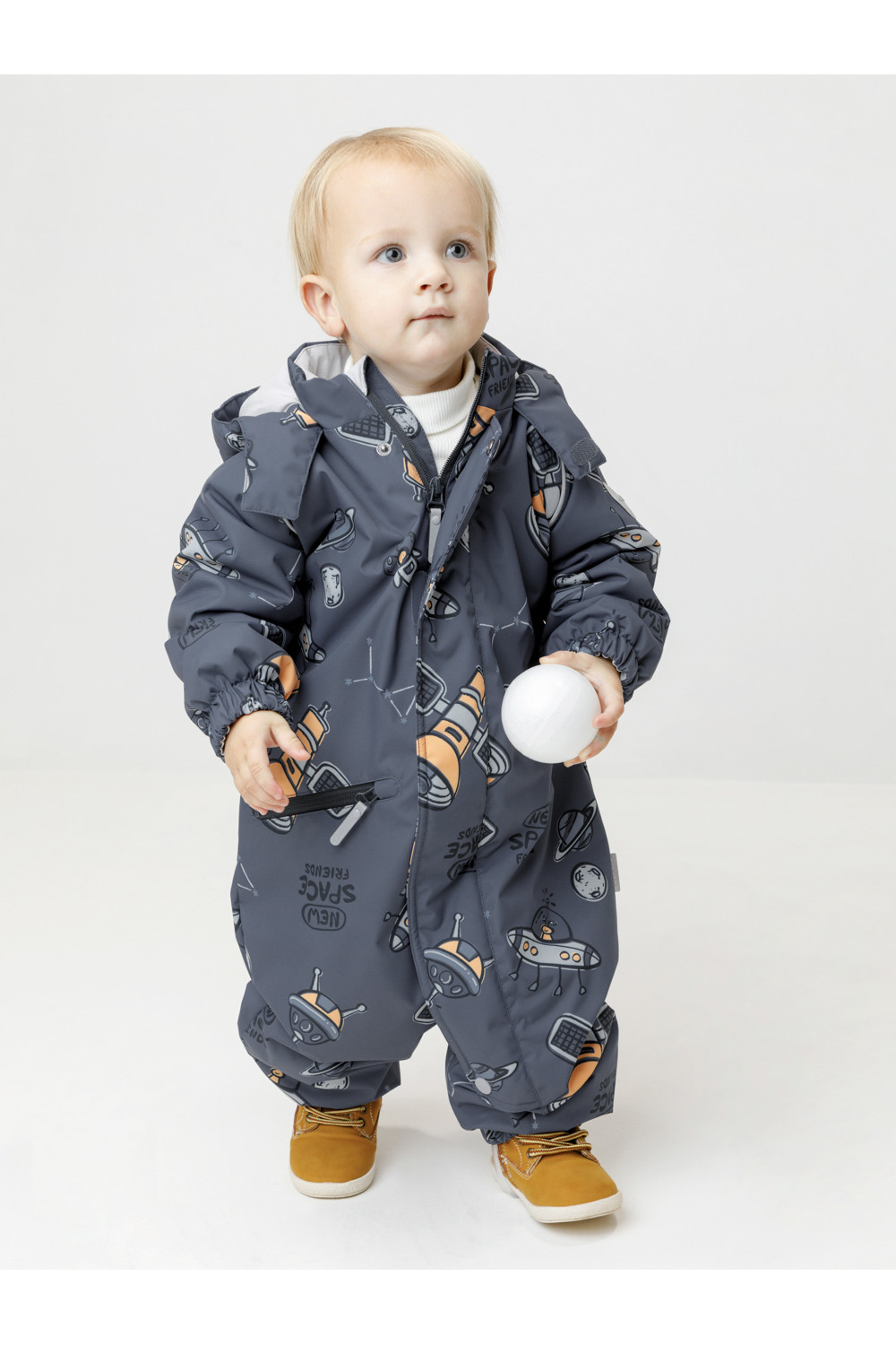 Crockid Комбинезон ВК 60134/н/4 Ал синий, космические друзья Crockid