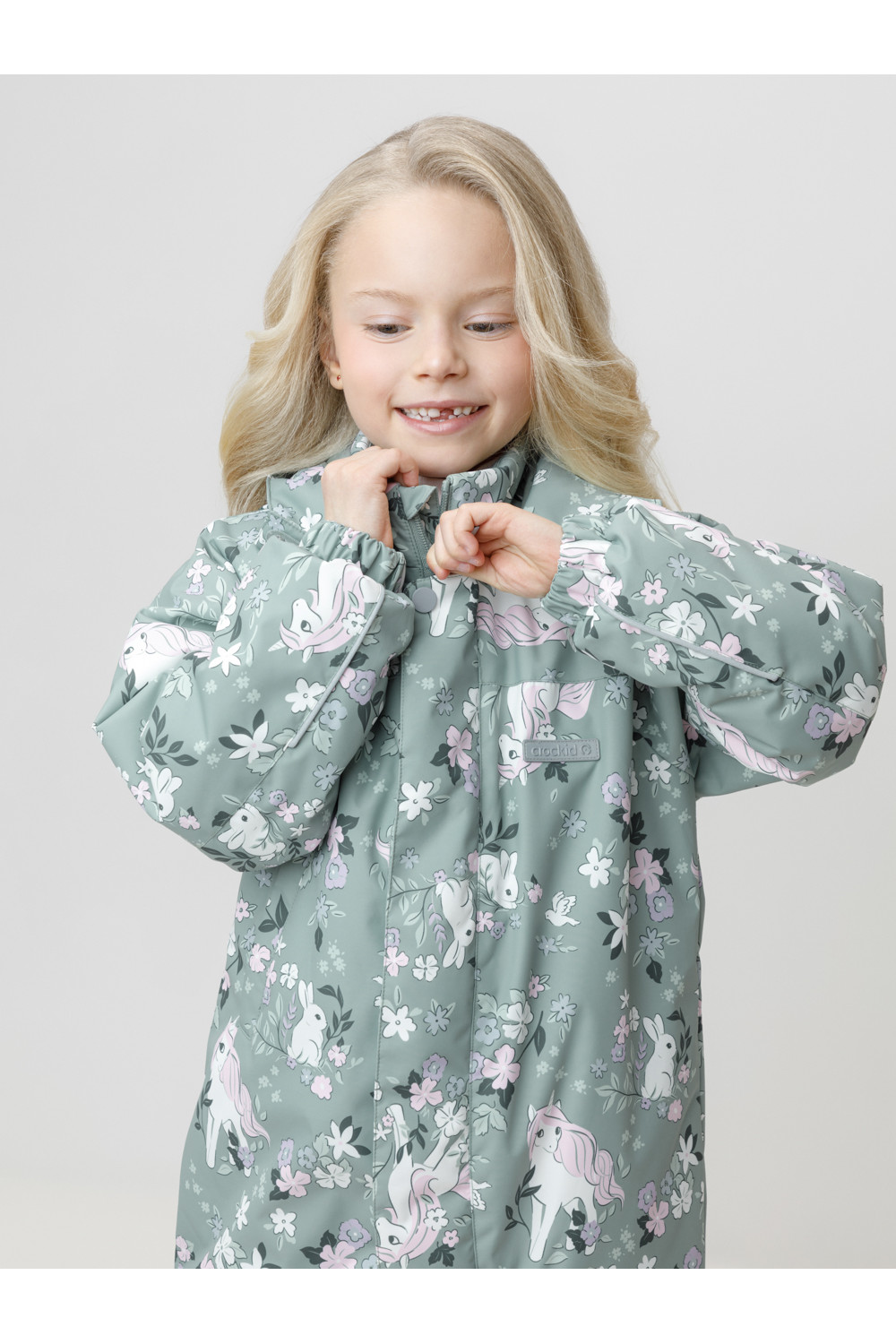 Crockid Комбинезон ВК 60069/н/6 УЗГ мятный/ сказка в цветущем саду Crockid