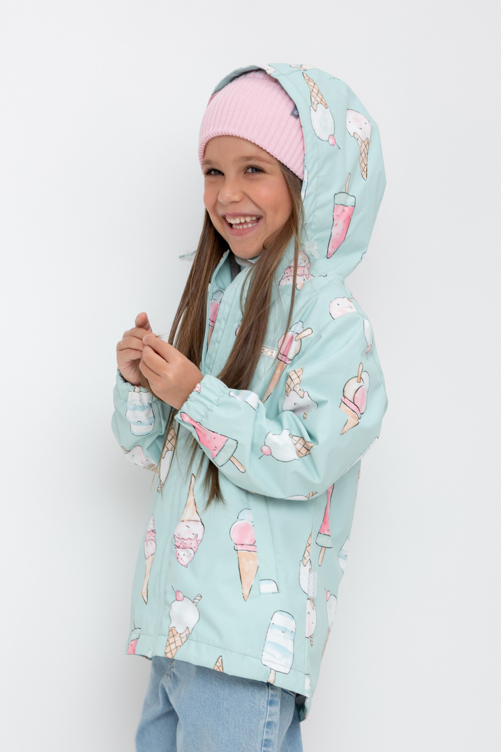 Crockid Куртка ВК 32144/н/6 Ал дымчатый нефрит/ мороженое Crockid