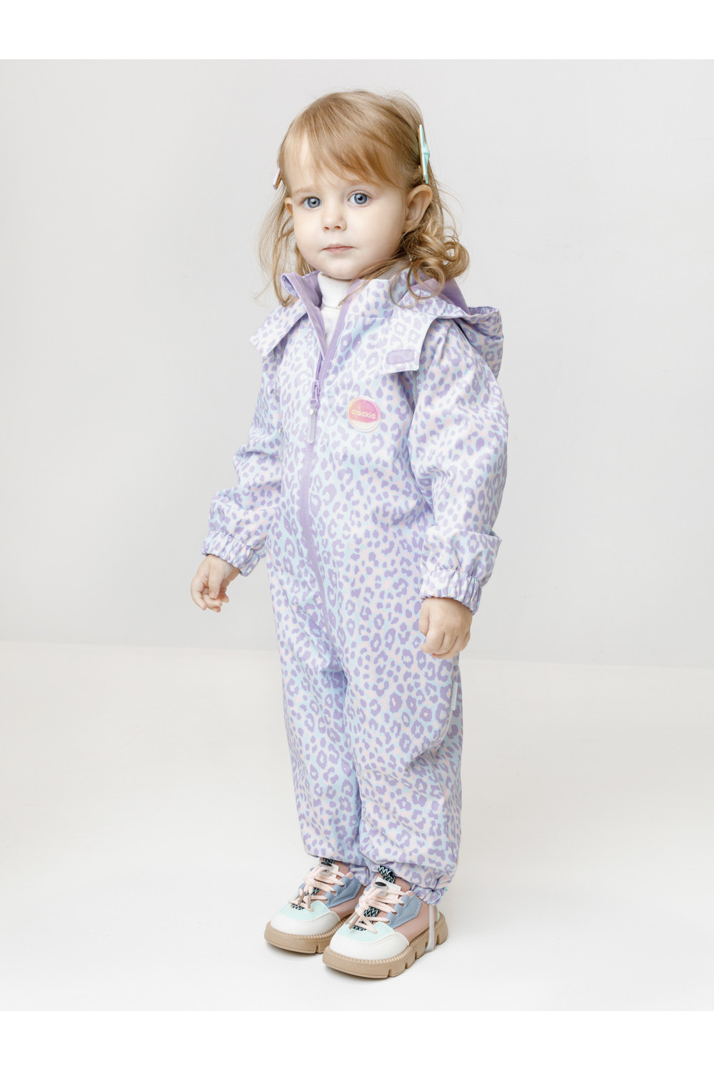 Crockid Комбинезон ВК 60088/н/22 Ал мятный/ неоновый леопард Crockid