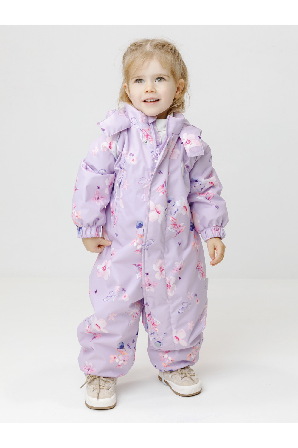 Crockid Комбинезон ВК 60085/н/67 Ал сиреневый/ акварельные цветы Crockid