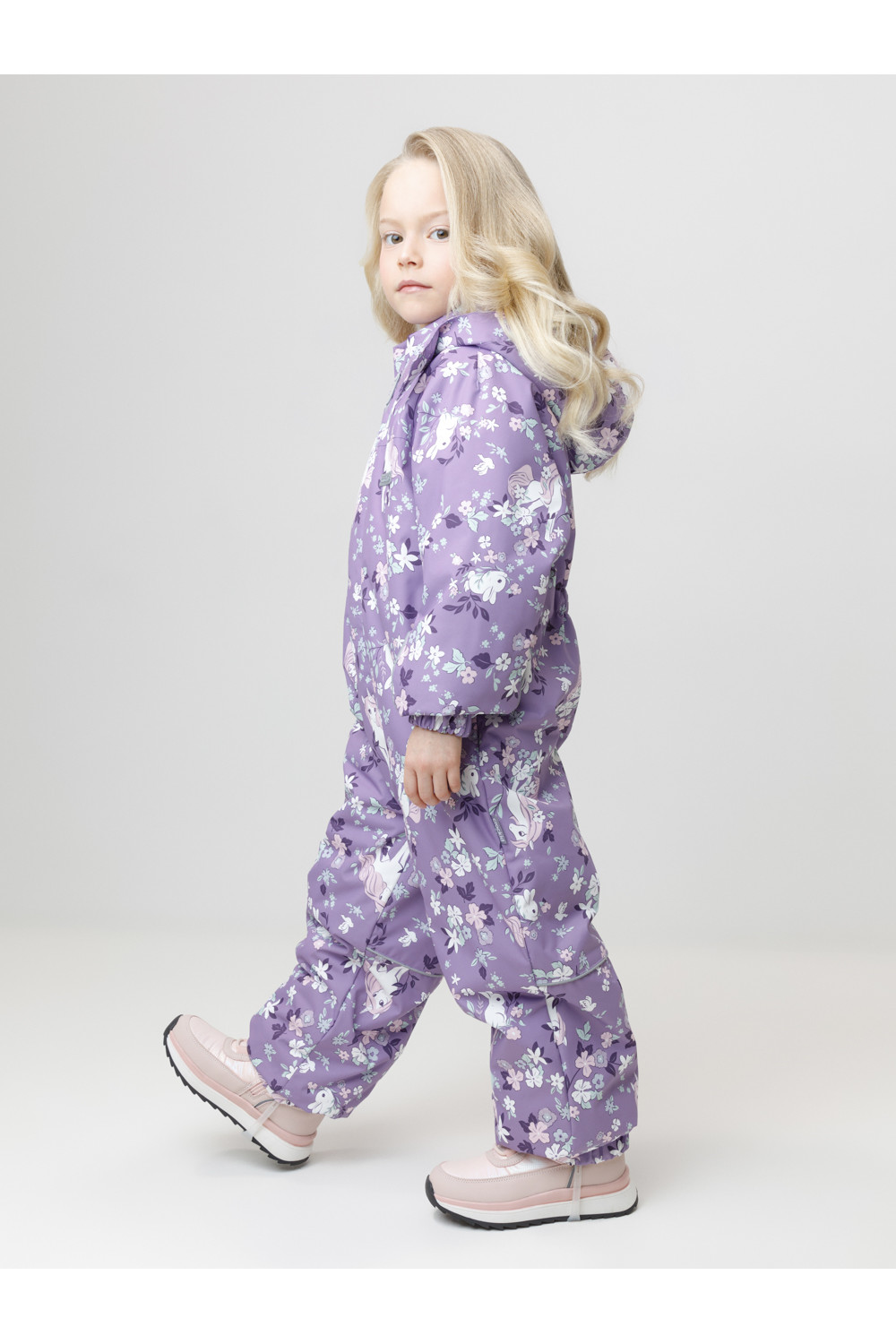 Crockid Комбинезон ВК 60069/н/5 УЗГ лиловый/ сказка в цветущем саду Crockid