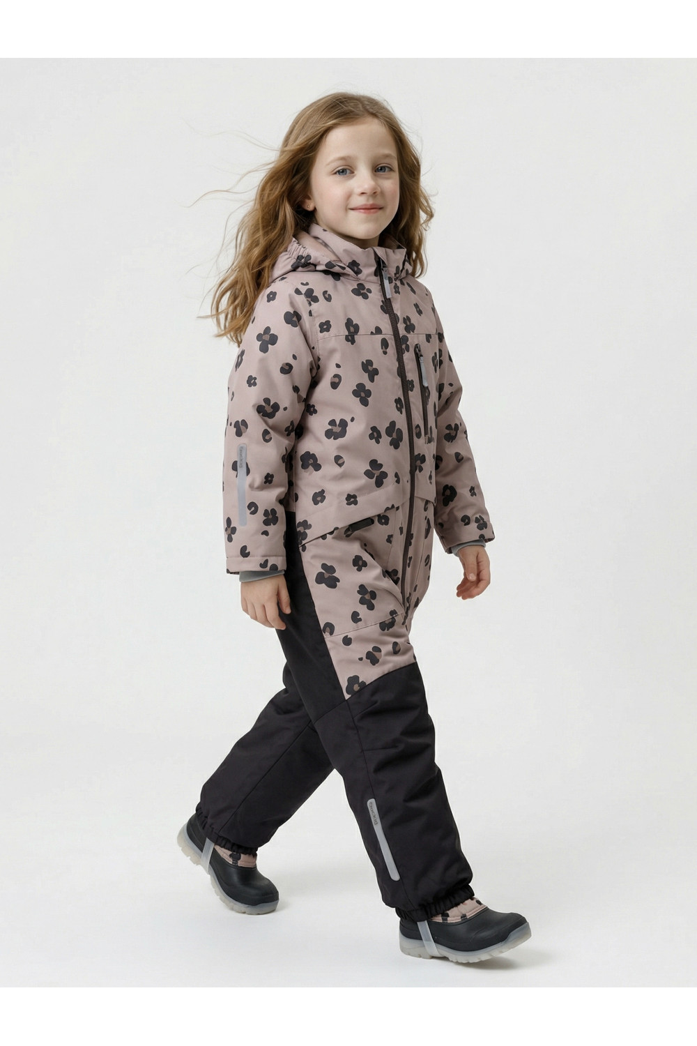 Crockid Комбинезон ВК 60136/н/1 ГР бежевый/ цветочки пятнышки Crockid