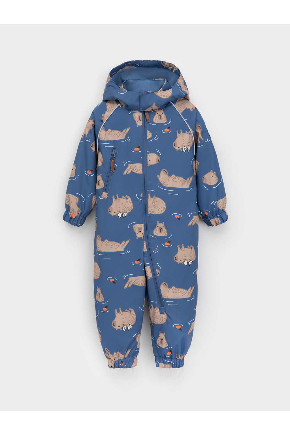 Crockid Комбинезон ВК 60088/н/24 Ал синий, капибары с мандаринами Crockid