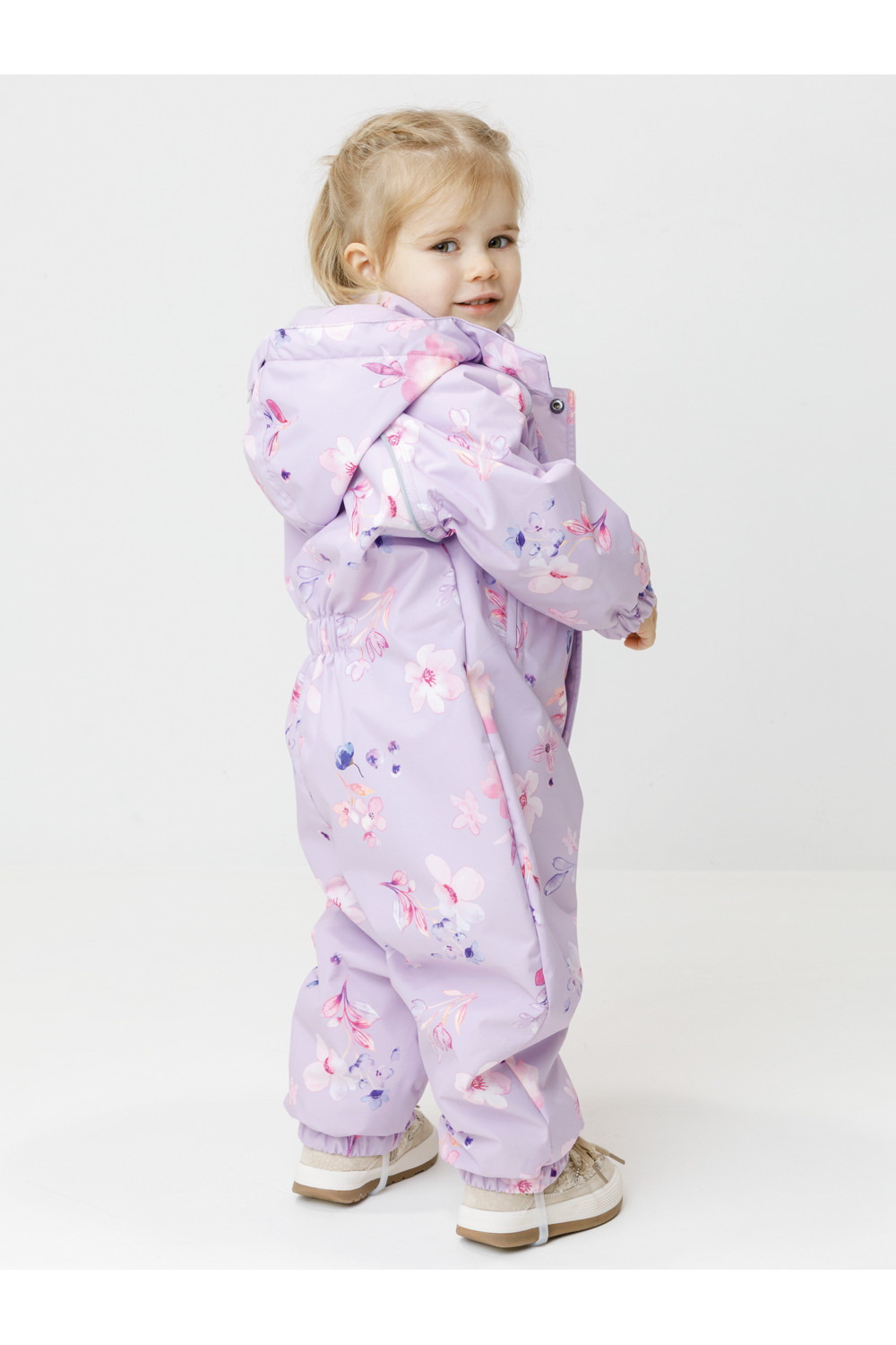 Crockid Комбинезон ВК 60085/н/67 Ал сиреневый/ акварельные цветы Crockid