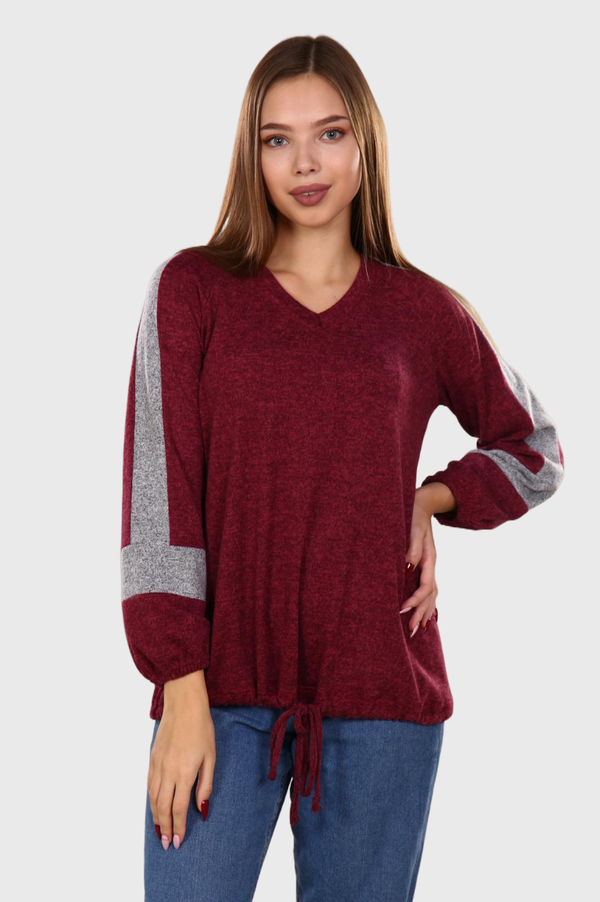 Бис - джемпер бордовый