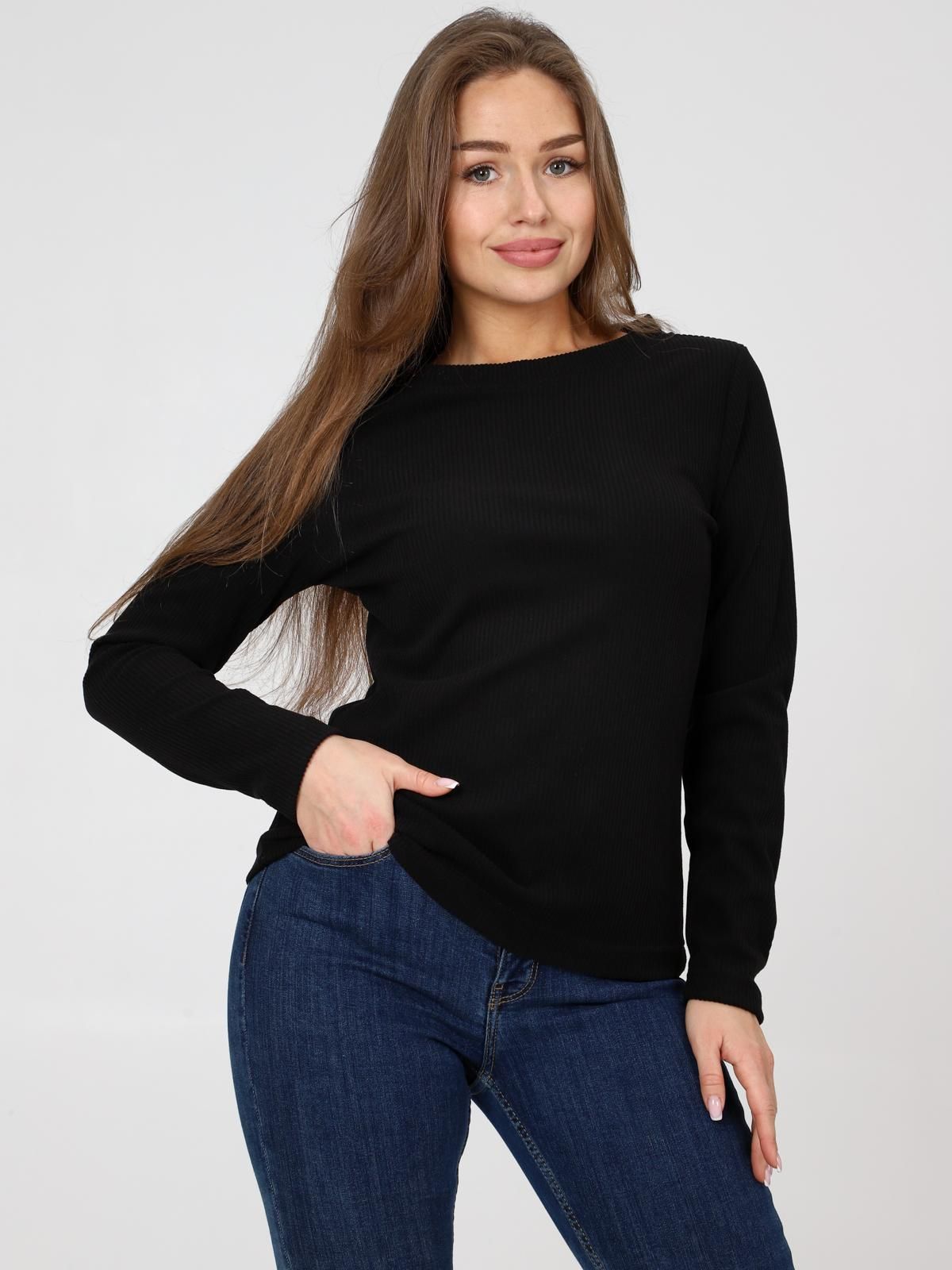 Сэнди - лонгслив черный